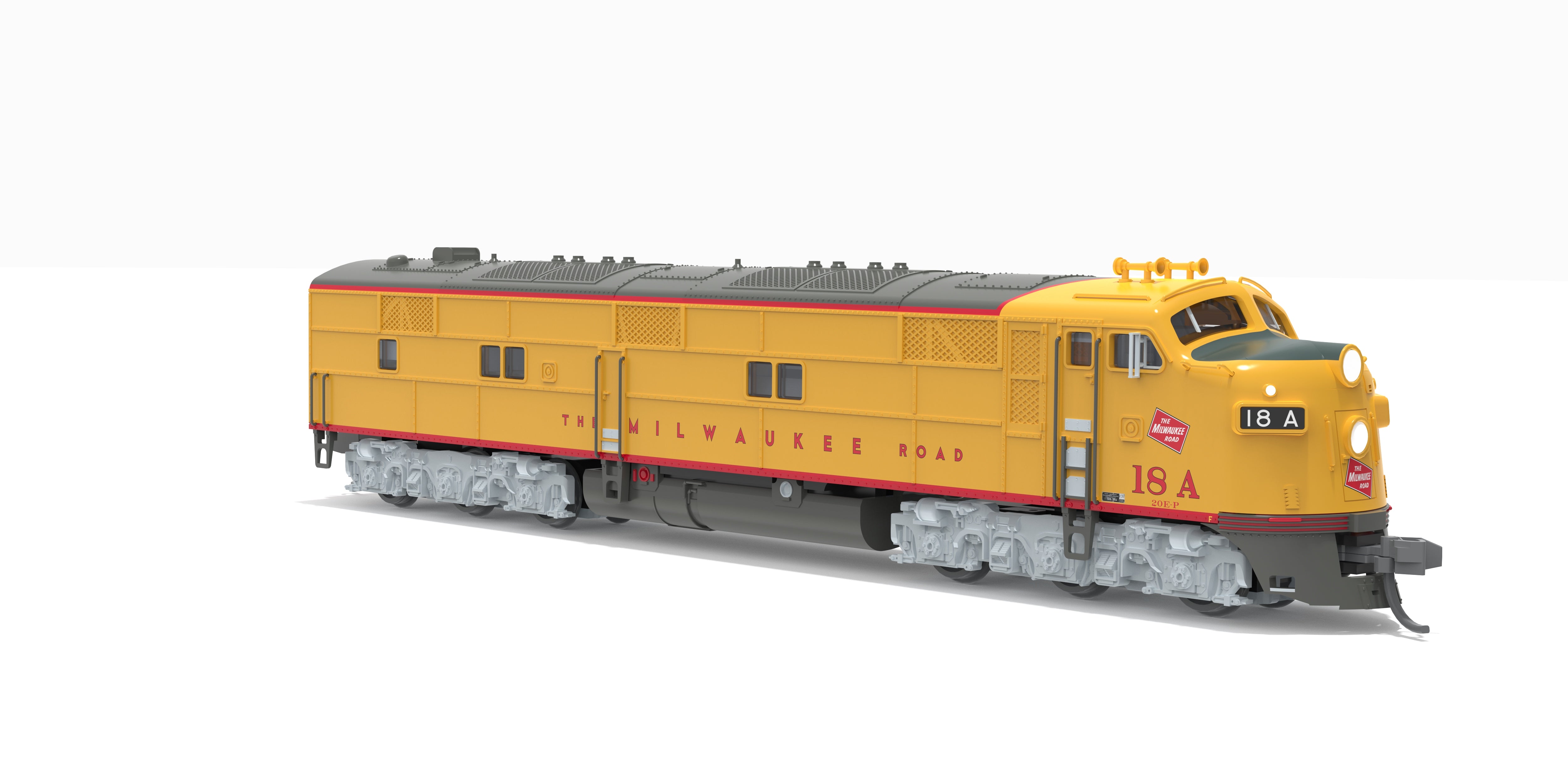 10221 EMD E7A, MILW 18B, Yellow & Gray Streamliner Scheme, Paragon4 Sound/DC/DCC, N