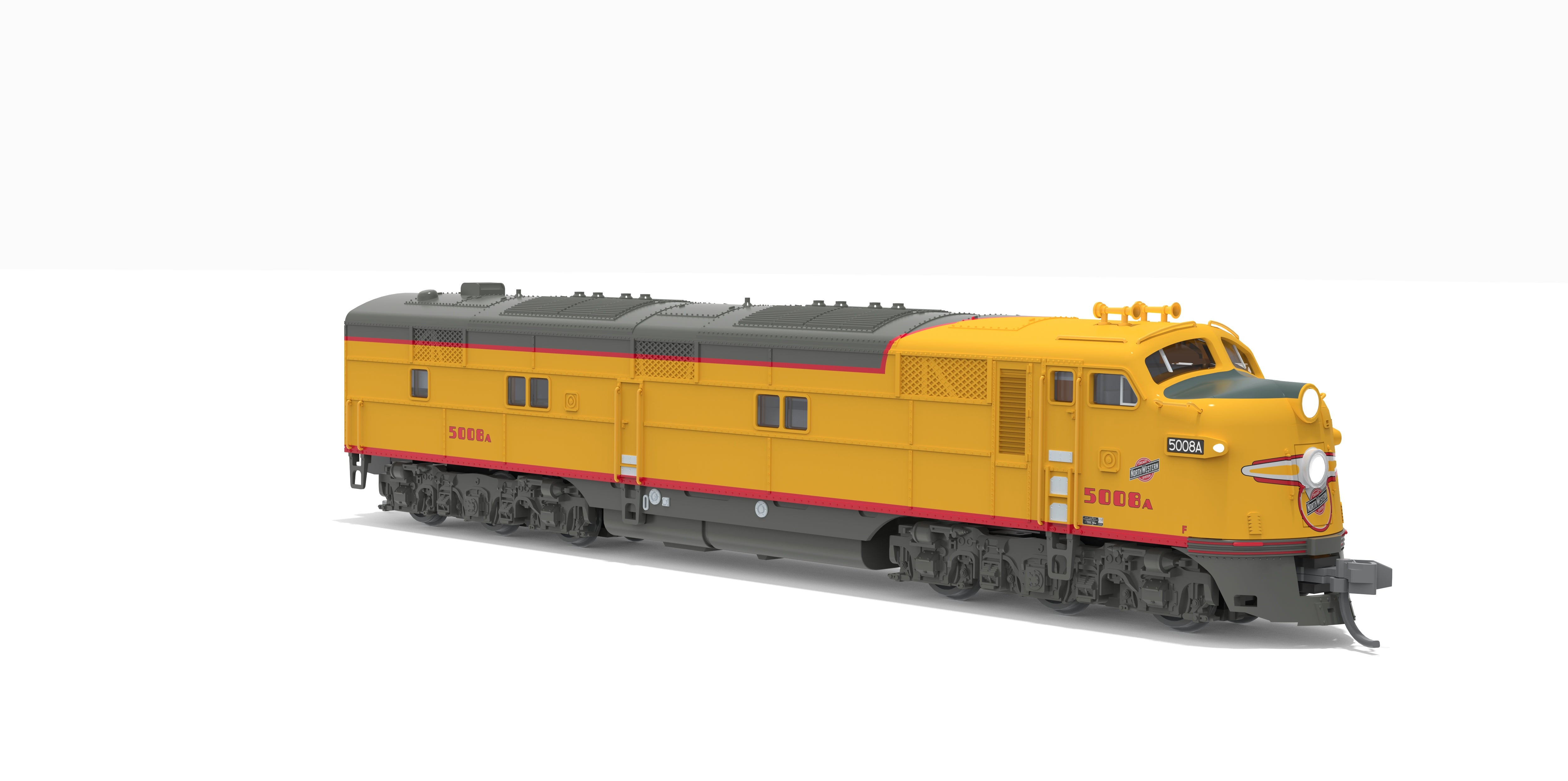 10263 EMD E7A, C&NW 5008B, Streamliner Scheme, Paragon4 Sound/DC/DCC, N (Pioneer Trains Exclusive)