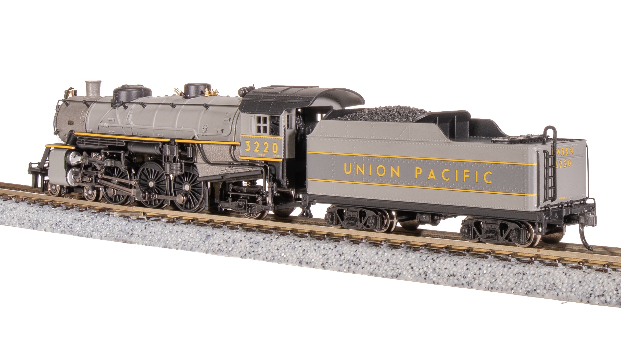 8014 Light Pacific 4-6-2, UP 3220, Two-tone Gray w/ Yellow, Paragon4 S