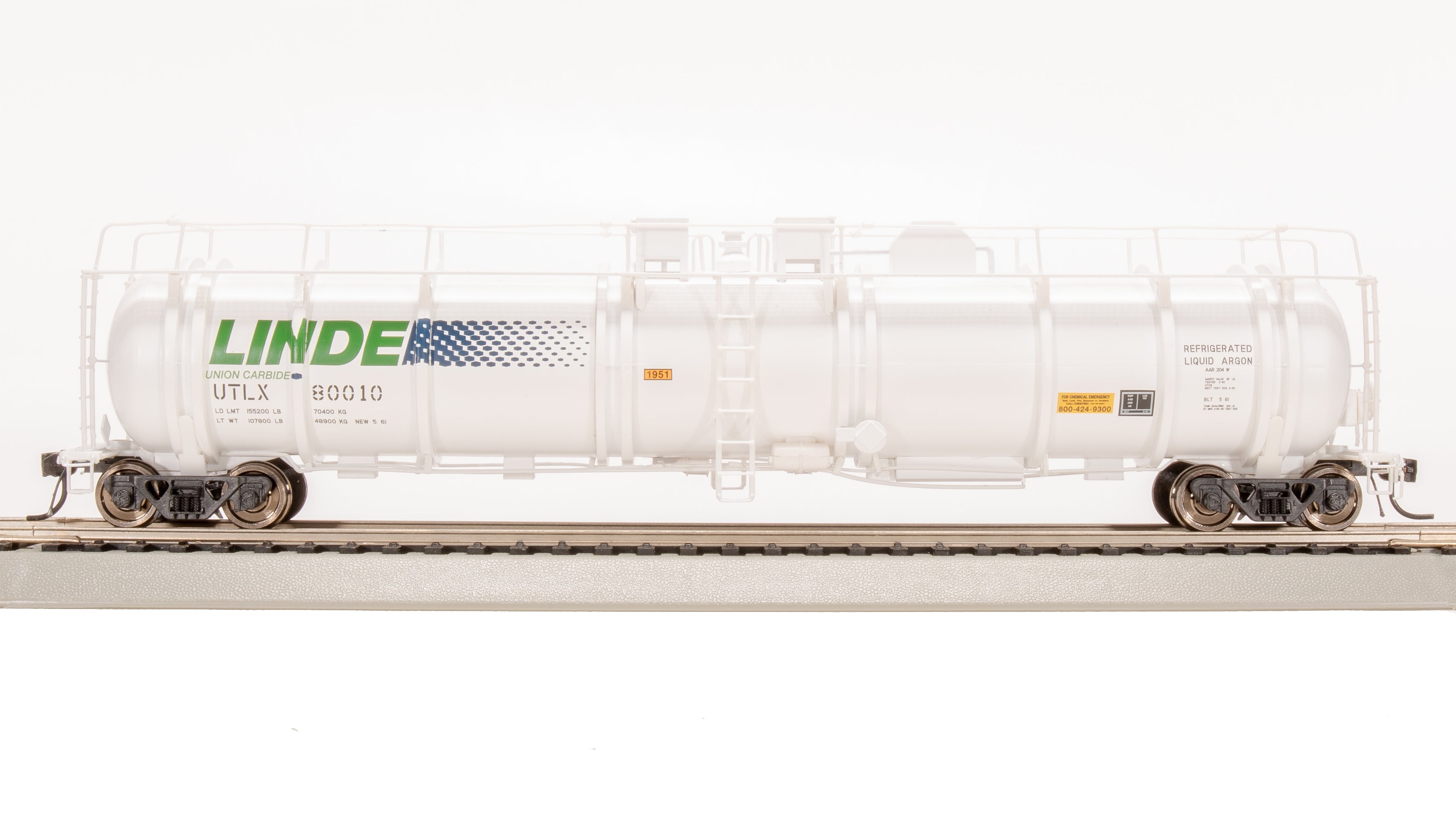 8035 Cryogenic Tank Car, Linde Type A, 2-Pack, HO