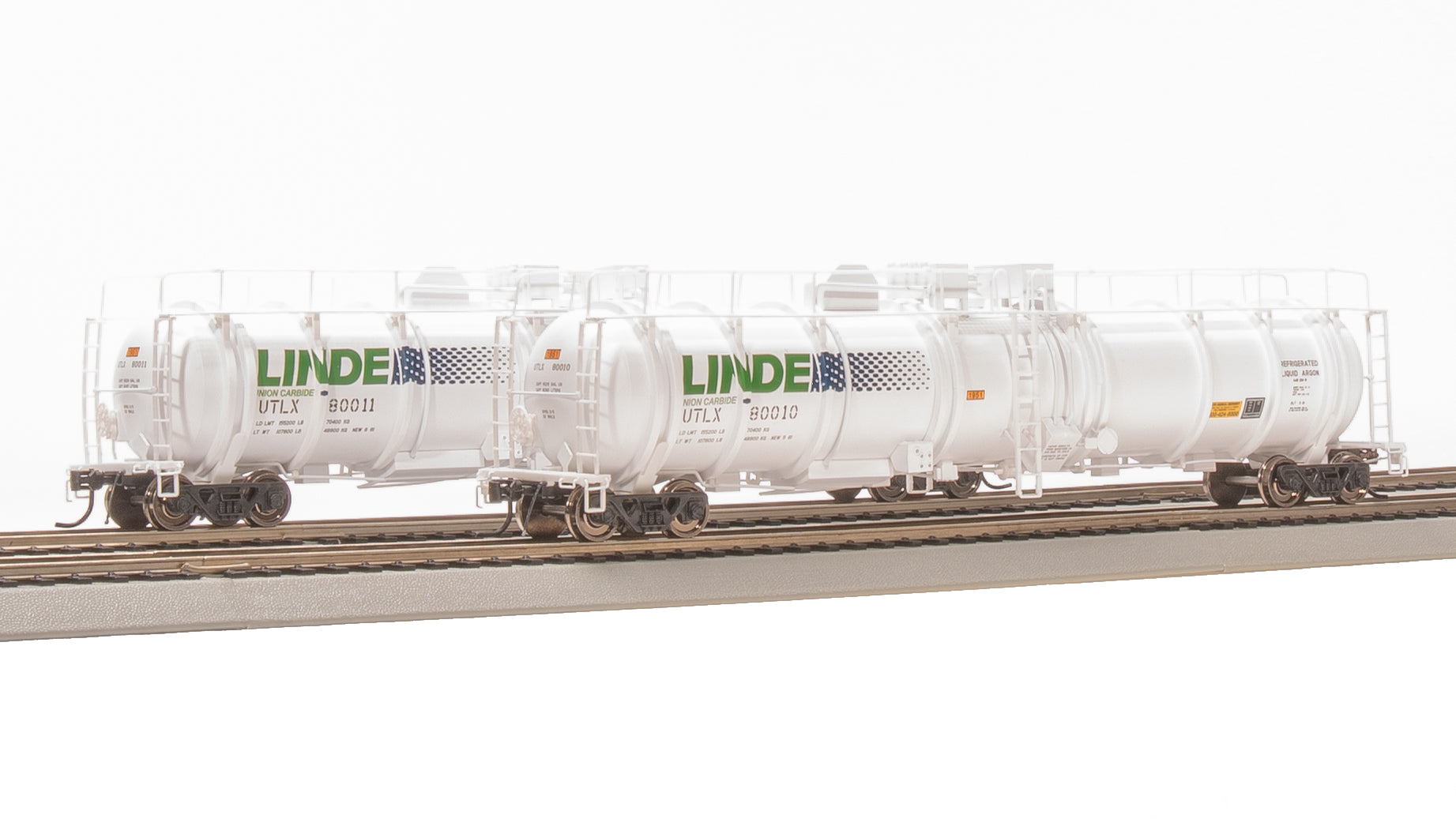 8035 Cryogenic Tank Car, Linde Type A, 2-Pack, HO