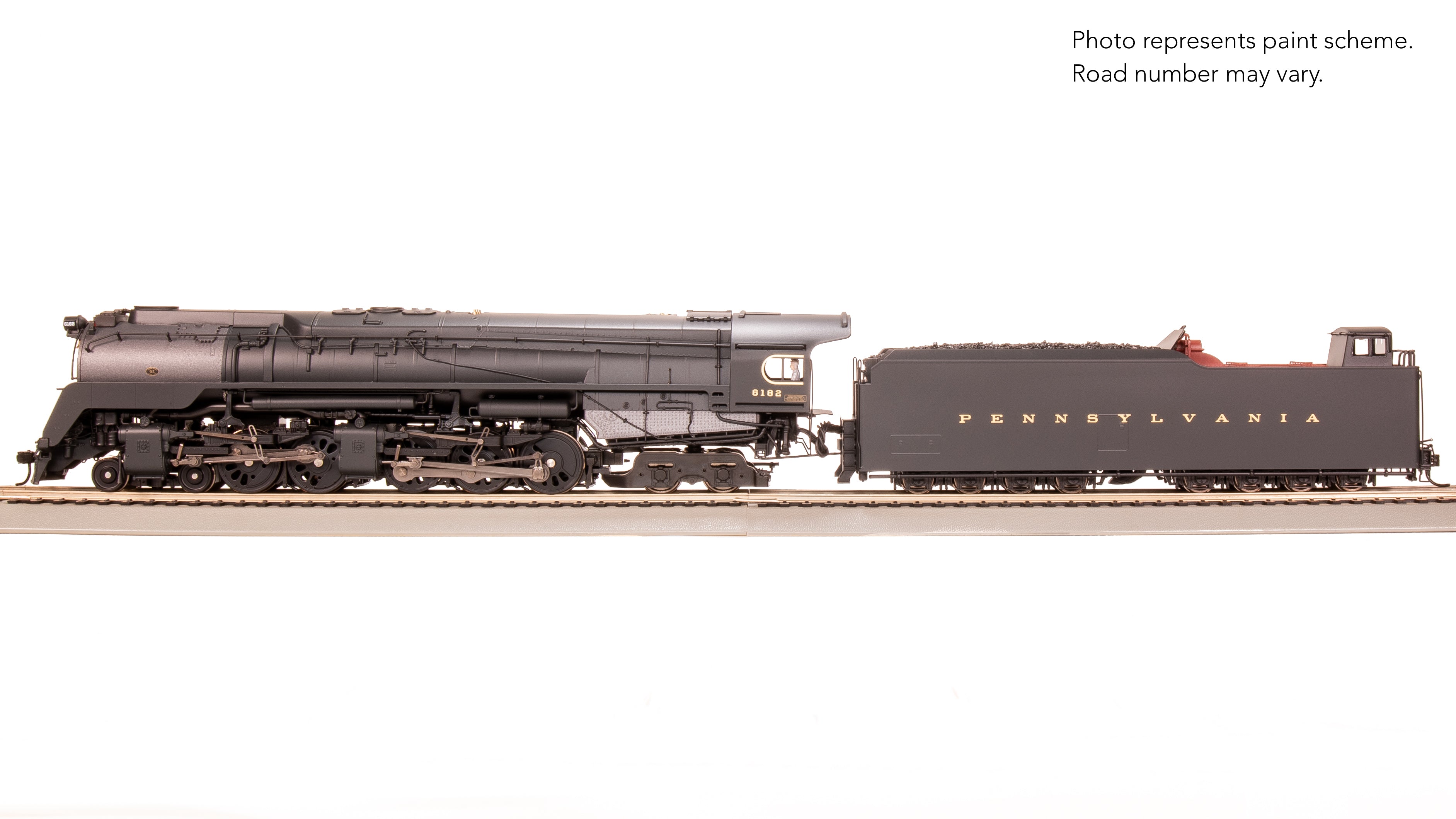 8055 PRR Q2 Duplex, 4-4-6-4, #6182, Production Version, 18,000 gallon tender, No-Sound / DCC-Ready, HO