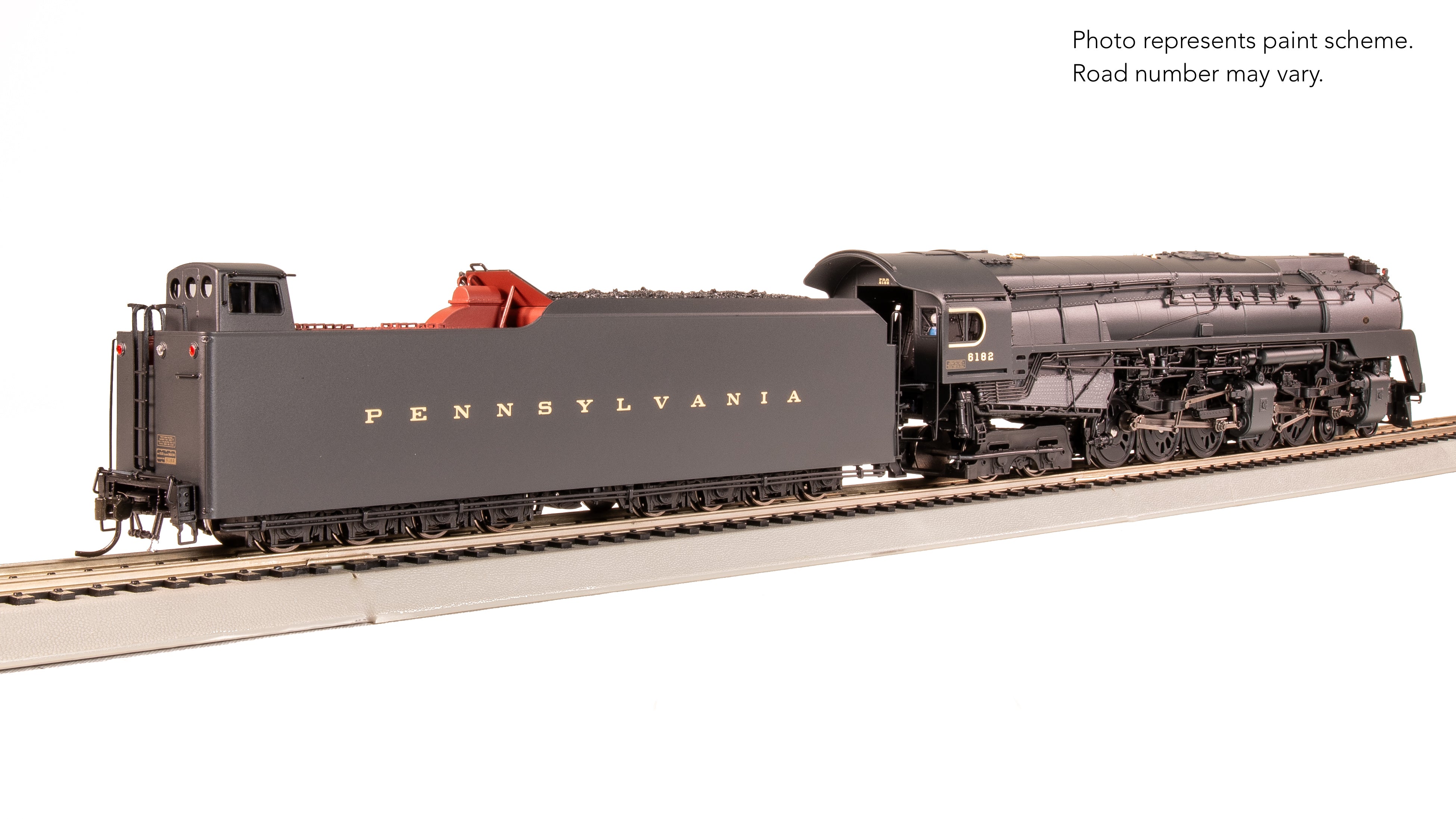 8055 PRR Q2 Duplex, 4-4-6-4, #6182, Production Version, 18,000 gallon tender, No-Sound / DCC-Ready, HO