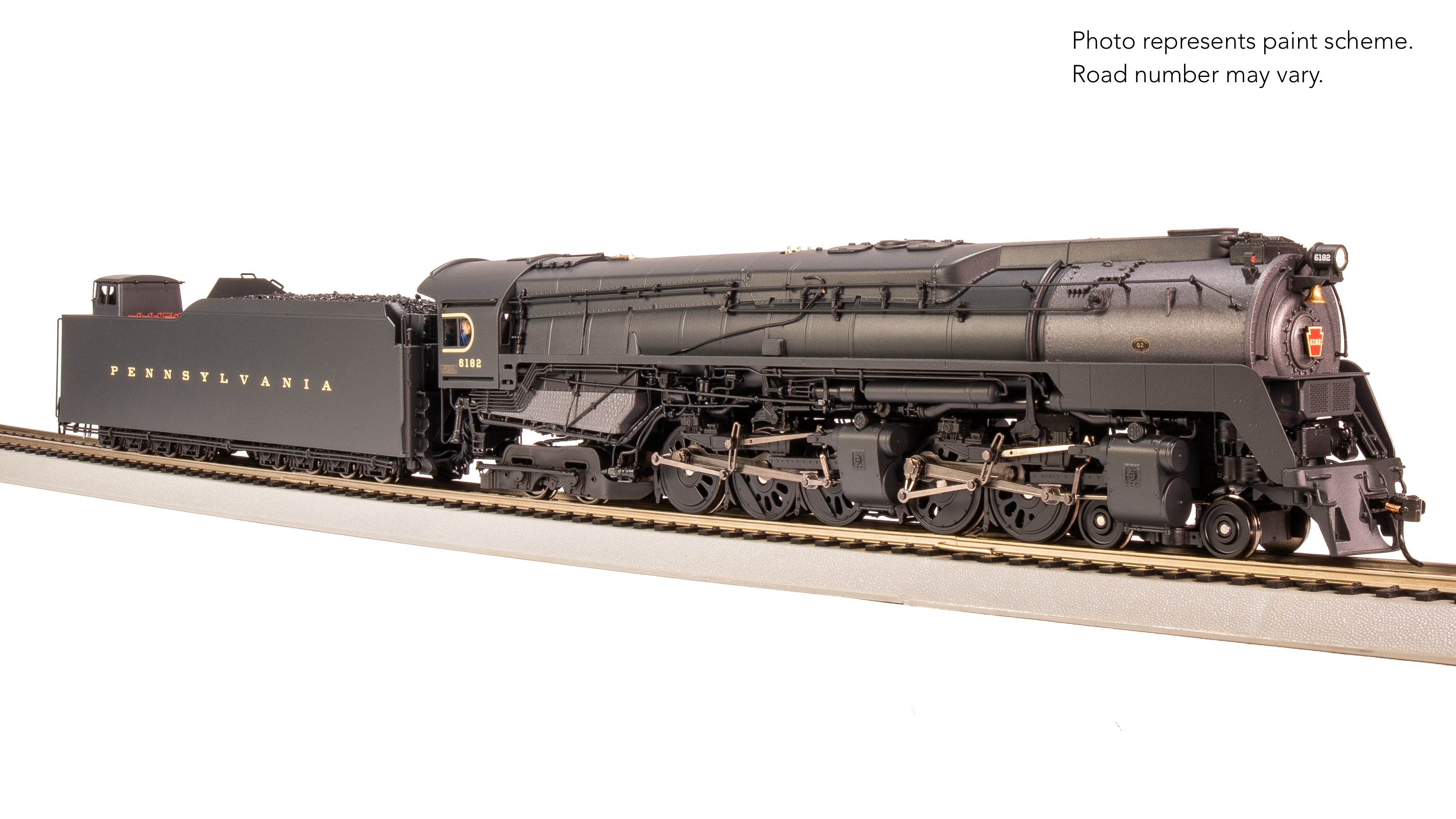 8055 PRR Q2 Duplex, 4-4-6-4, #6182, Production Version, 18,000 gallon tender, No-Sound / DCC-Ready, HO