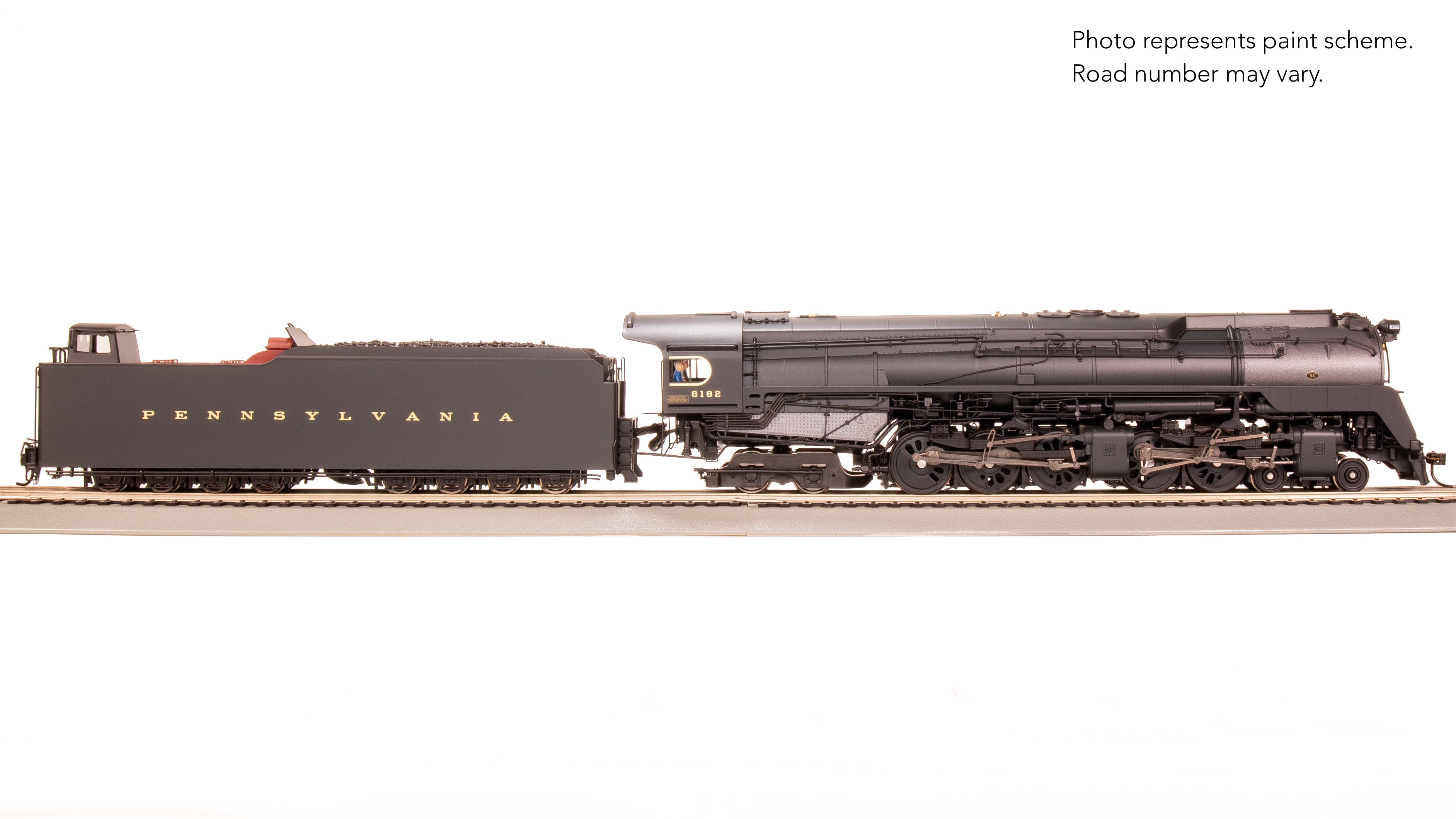 8055 PRR Q2 Duplex, 4-4-6-4, #6182, Production Version, 18,000 gallon tender, No-Sound / DCC-Ready, HO