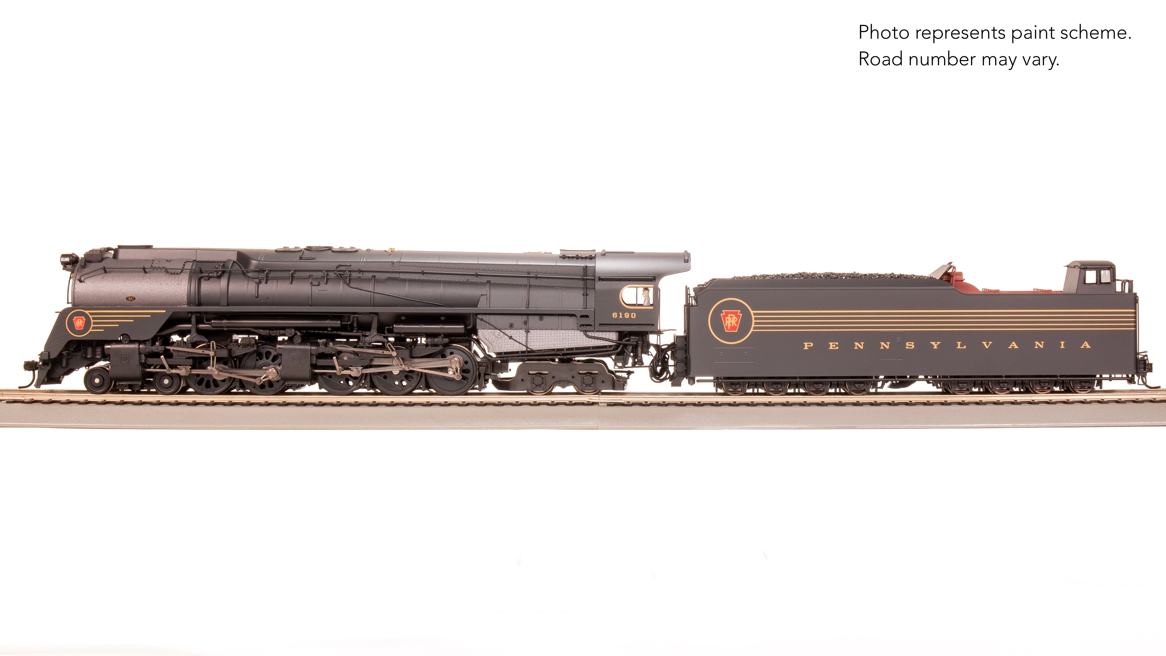 8056 PRR Q2 Duplex, 4-4-6-4, #6190, Prototype Version, DGLE 5-Stripe Fantasy Scheme, No-Sound / DCC-Ready, HO