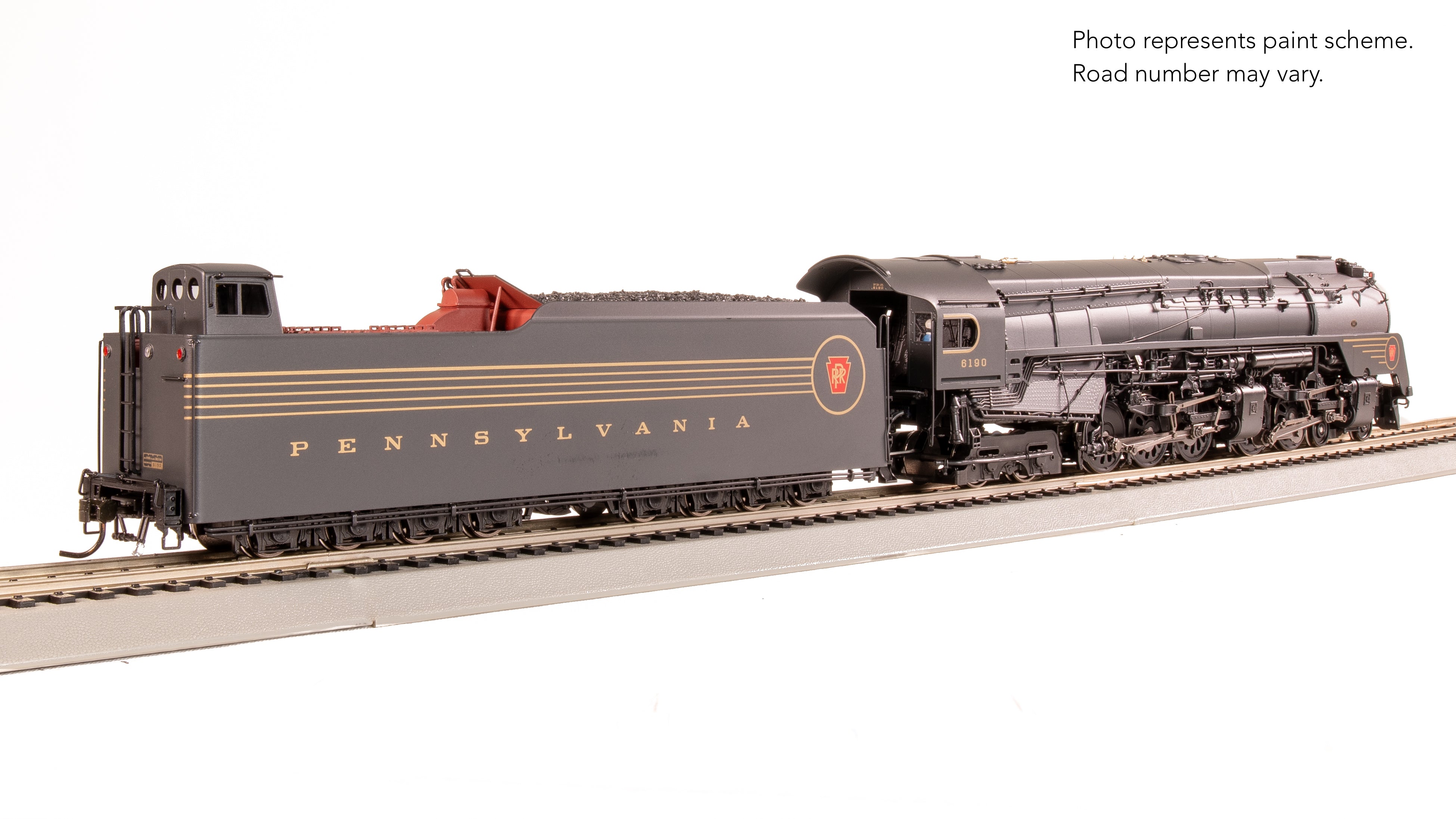 8056 PRR Q2 Duplex, 4-4-6-4, #6190, Prototype Version, DGLE 5-Stripe Fantasy Scheme, No-Sound / DCC-Ready, HO