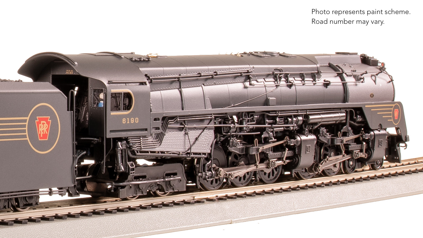 8056 PRR Q2 Duplex, 4-4-6-4, #6190, Prototype Version, DGLE 5-Stripe Fantasy Scheme, No-Sound / DCC-Ready, HO