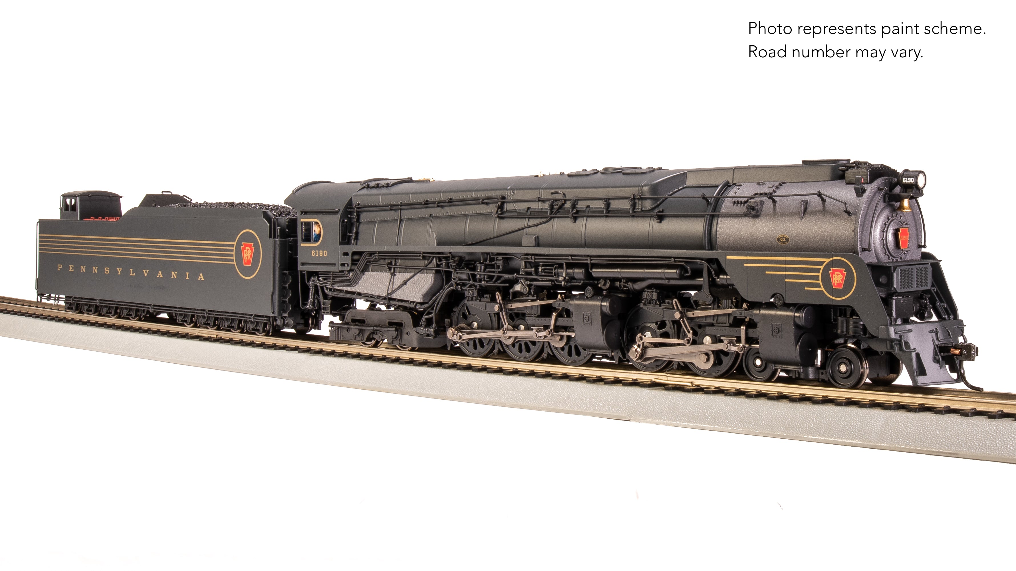 8056 PRR Q2 Duplex, 4-4-6-4, #6190, Prototype Version, DGLE 5-Stripe Fantasy Scheme, No-Sound / DCC-Ready, HO