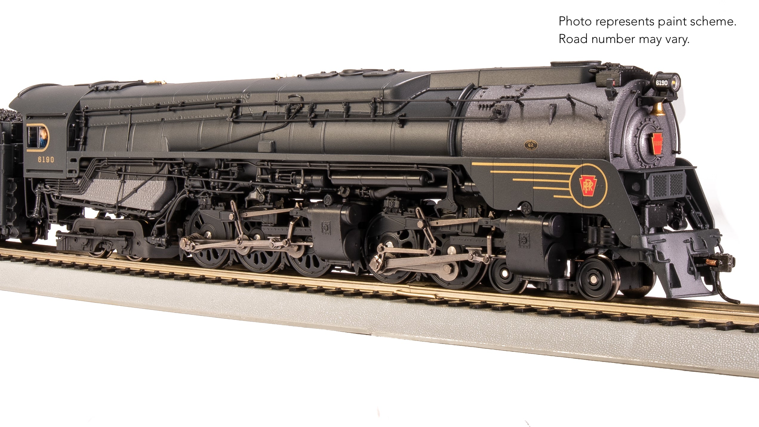 8056 PRR Q2 Duplex, 4-4-6-4, #6190, Prototype Version, DGLE 5-Stripe Fantasy Scheme, No-Sound / DCC-Ready, HO