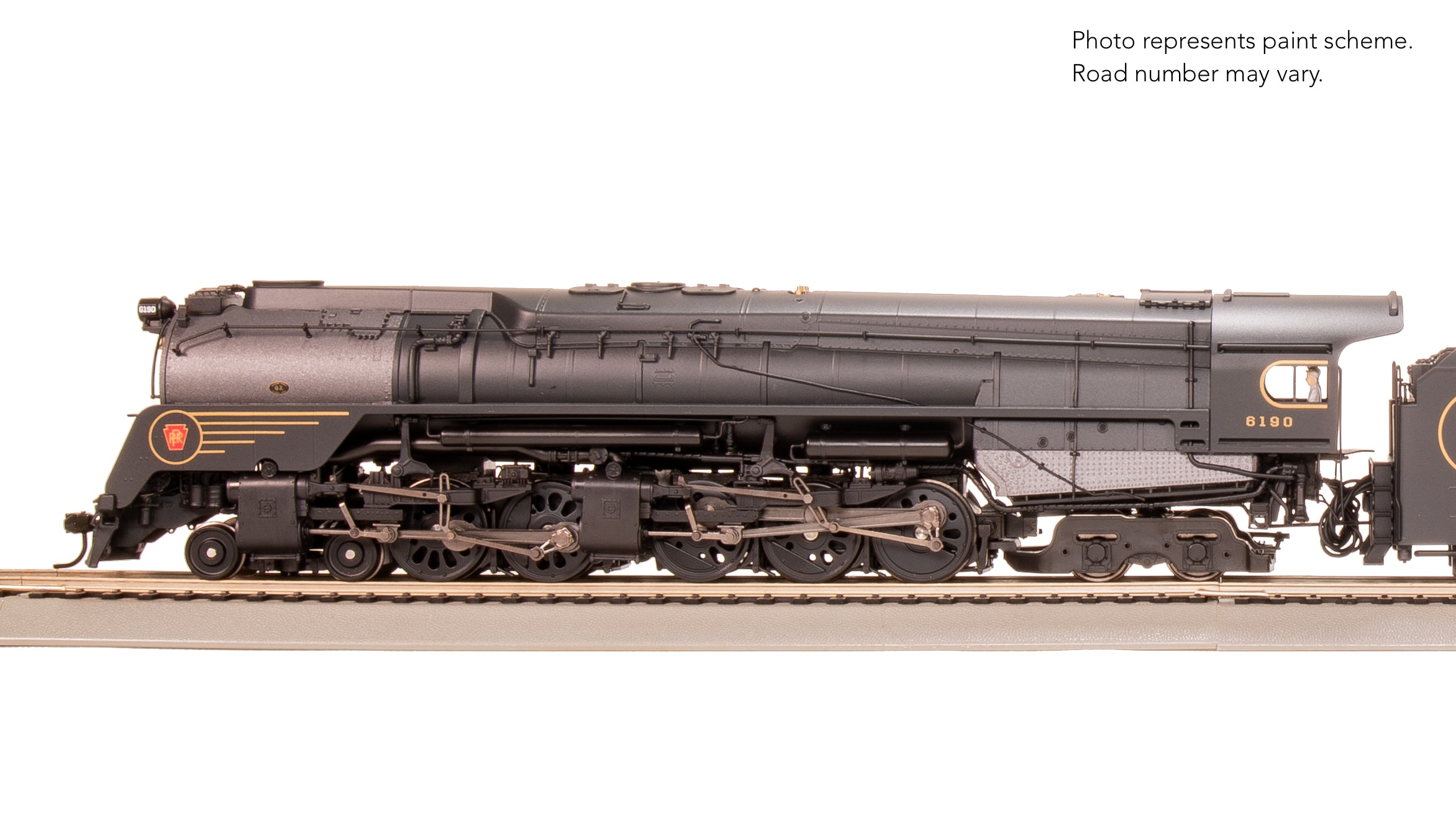 8056 PRR Q2 Duplex, 4-4-6-4, #6190, Prototype Version, DGLE 5-Stripe Fantasy Scheme, No-Sound / DCC-Ready, HO