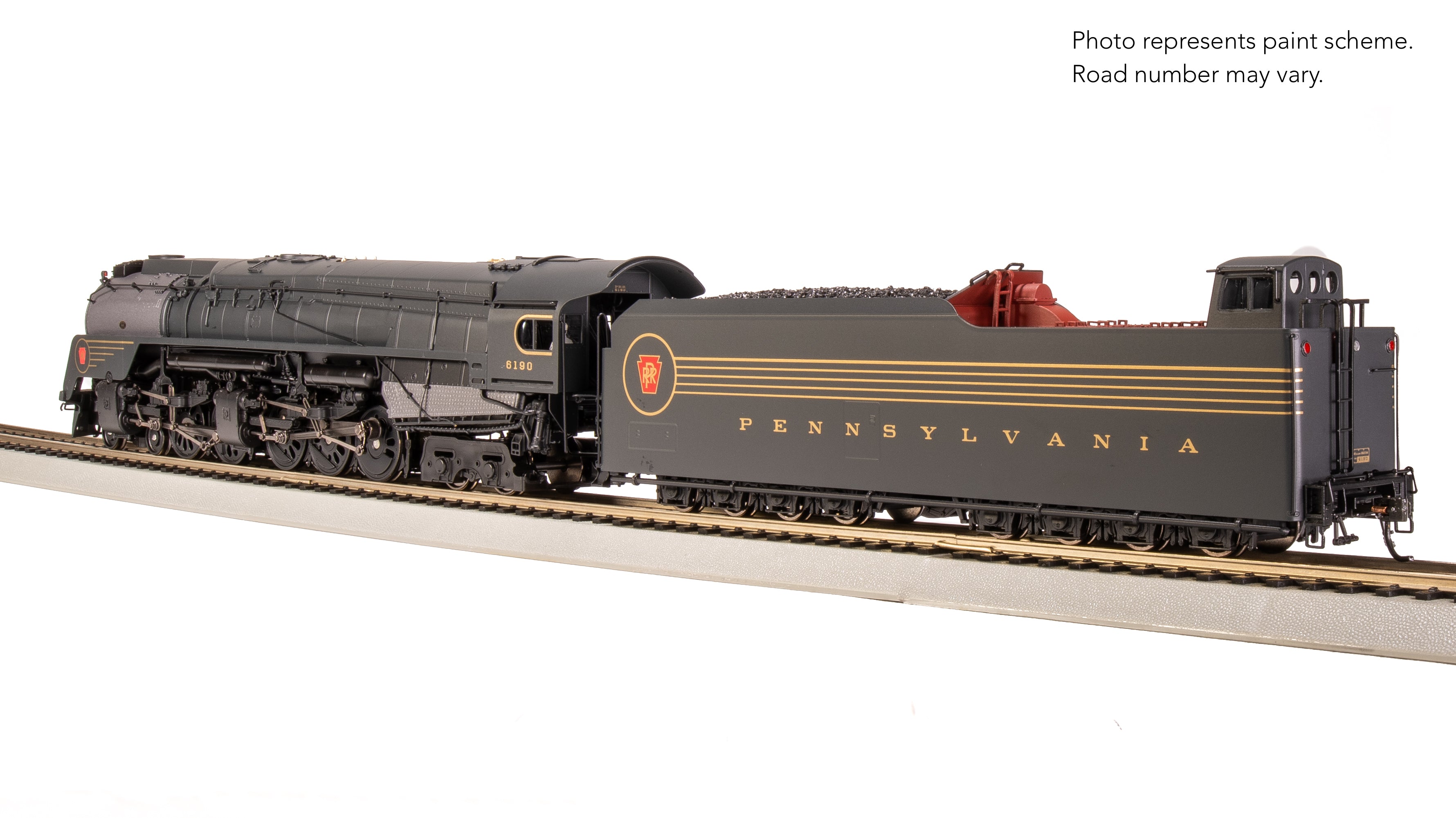 8056 PRR Q2 Duplex, 4-4-6-4, #6190, Prototype Version, DGLE 5-Stripe Fantasy Scheme, No-Sound / DCC-Ready, HO