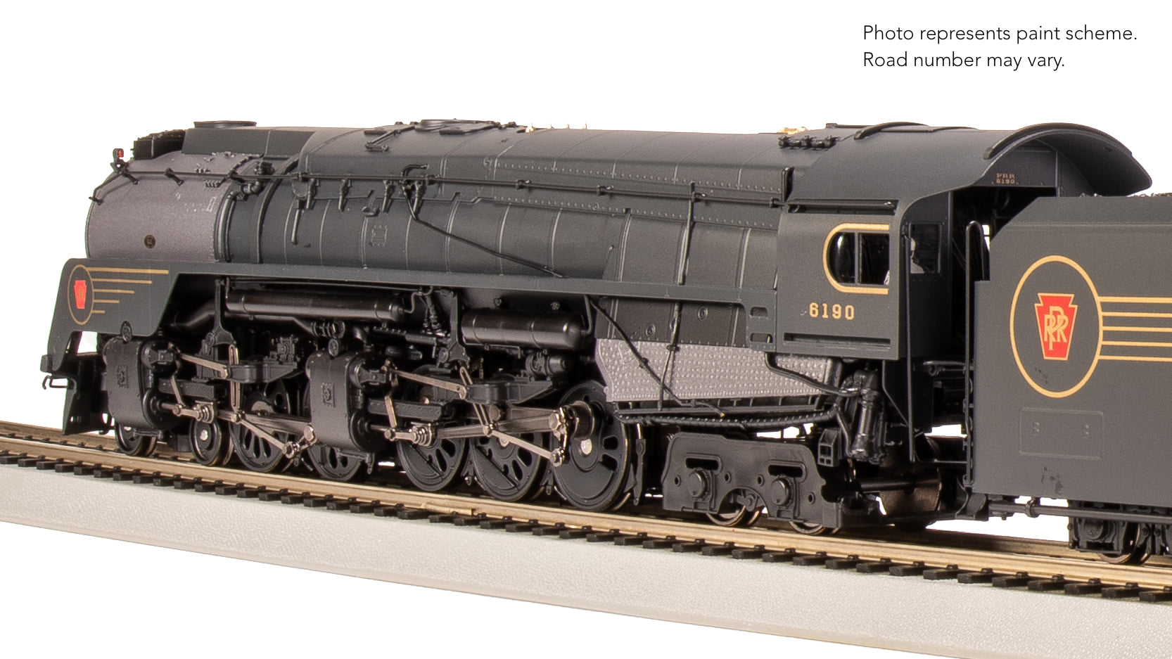 8056 PRR Q2 Duplex, 4-4-6-4, #6190, Prototype Version, DGLE 5-Stripe Fantasy Scheme, No-Sound / DCC-Ready, HO