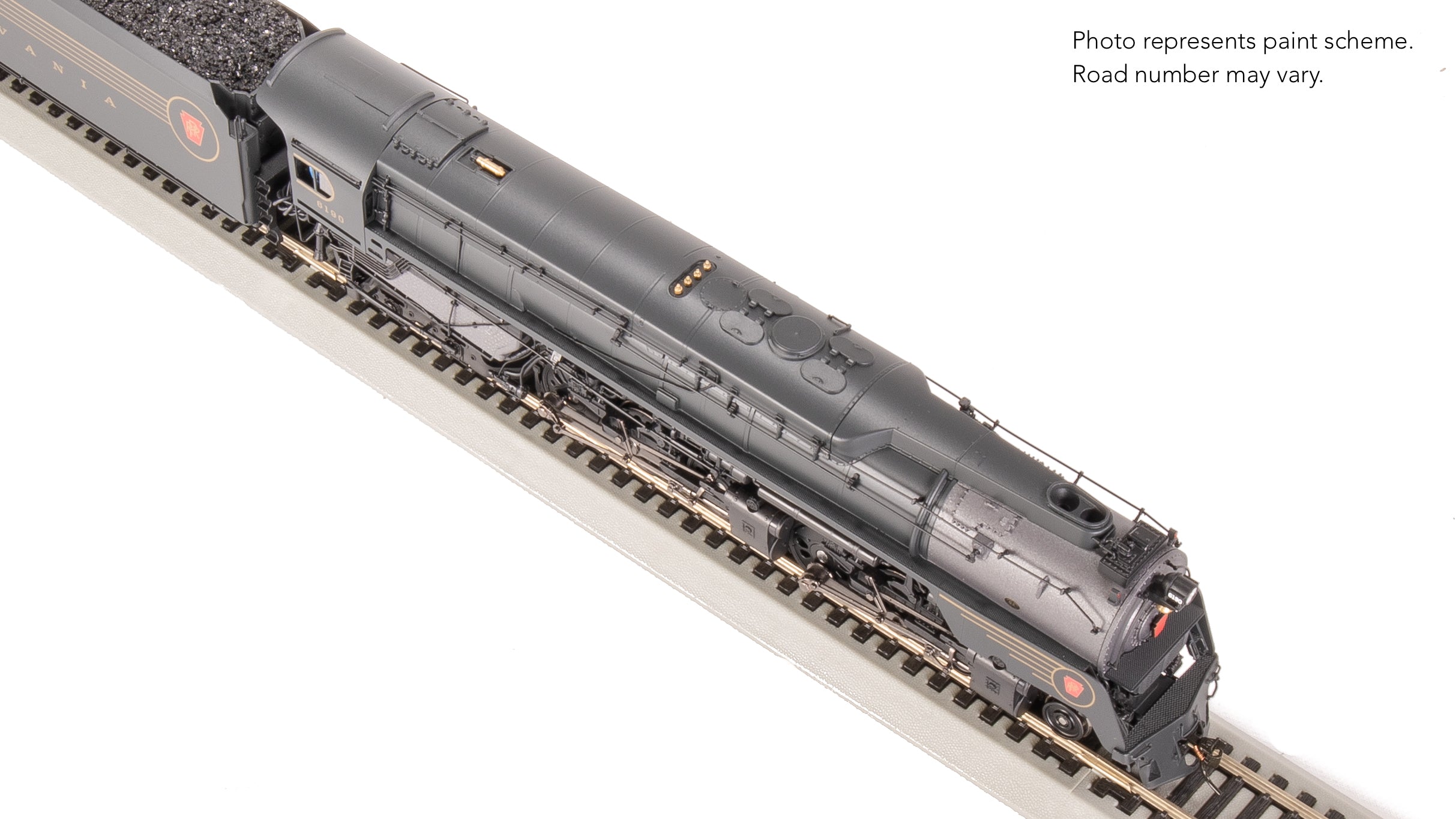 8056 PRR Q2 Duplex, 4-4-6-4, #6190, Prototype Version, DGLE 5-Stripe Fantasy Scheme, No-Sound / DCC-Ready, HO