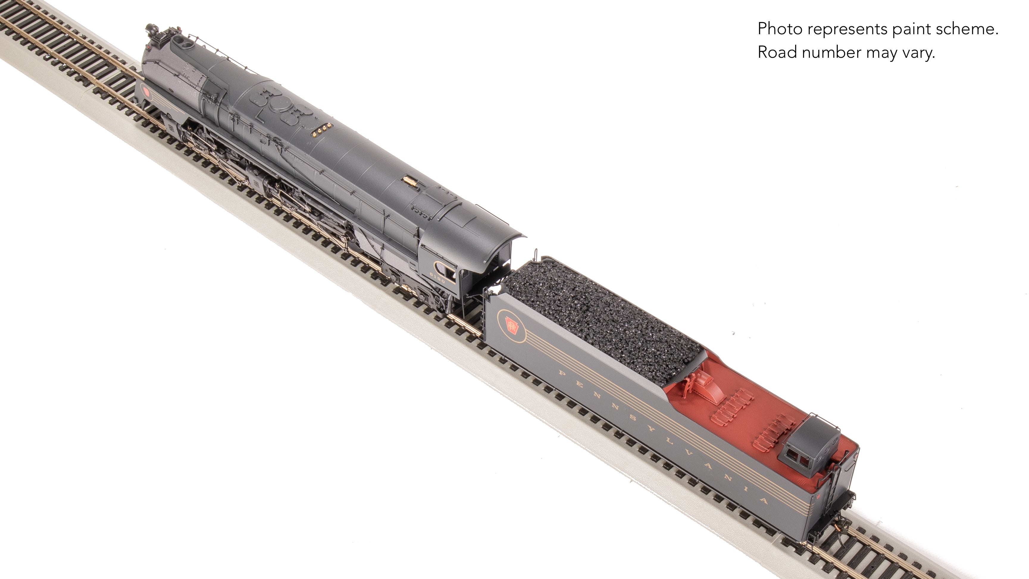 8056 PRR Q2 Duplex, 4-4-6-4, #6190, Prototype Version, DGLE 5-Stripe Fantasy Scheme, No-Sound / DCC-Ready, HO