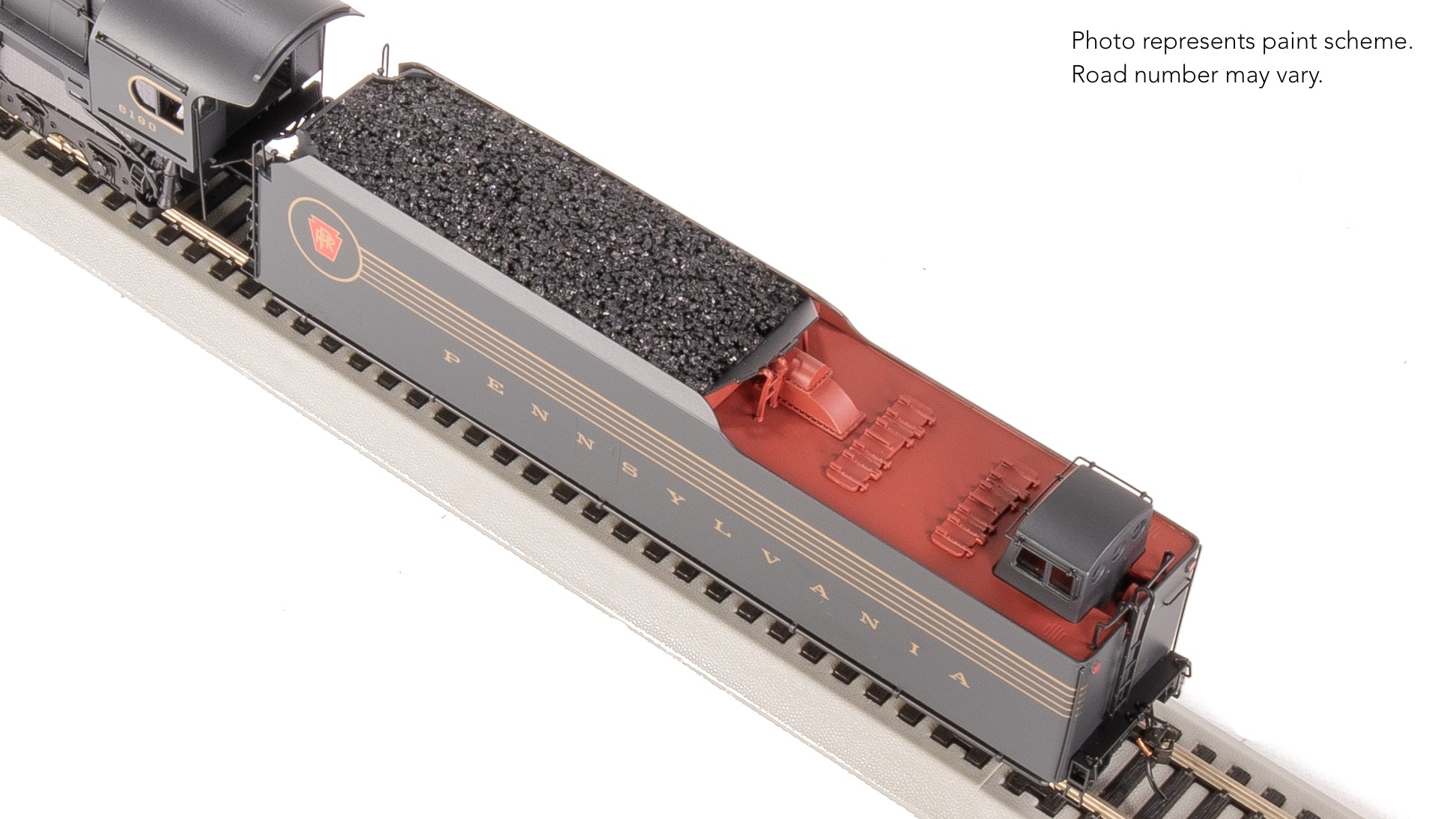 8056 PRR Q2 Duplex, 4-4-6-4, #6190, Prototype Version, DGLE 5-Stripe Fantasy Scheme, No-Sound / DCC-Ready, HO