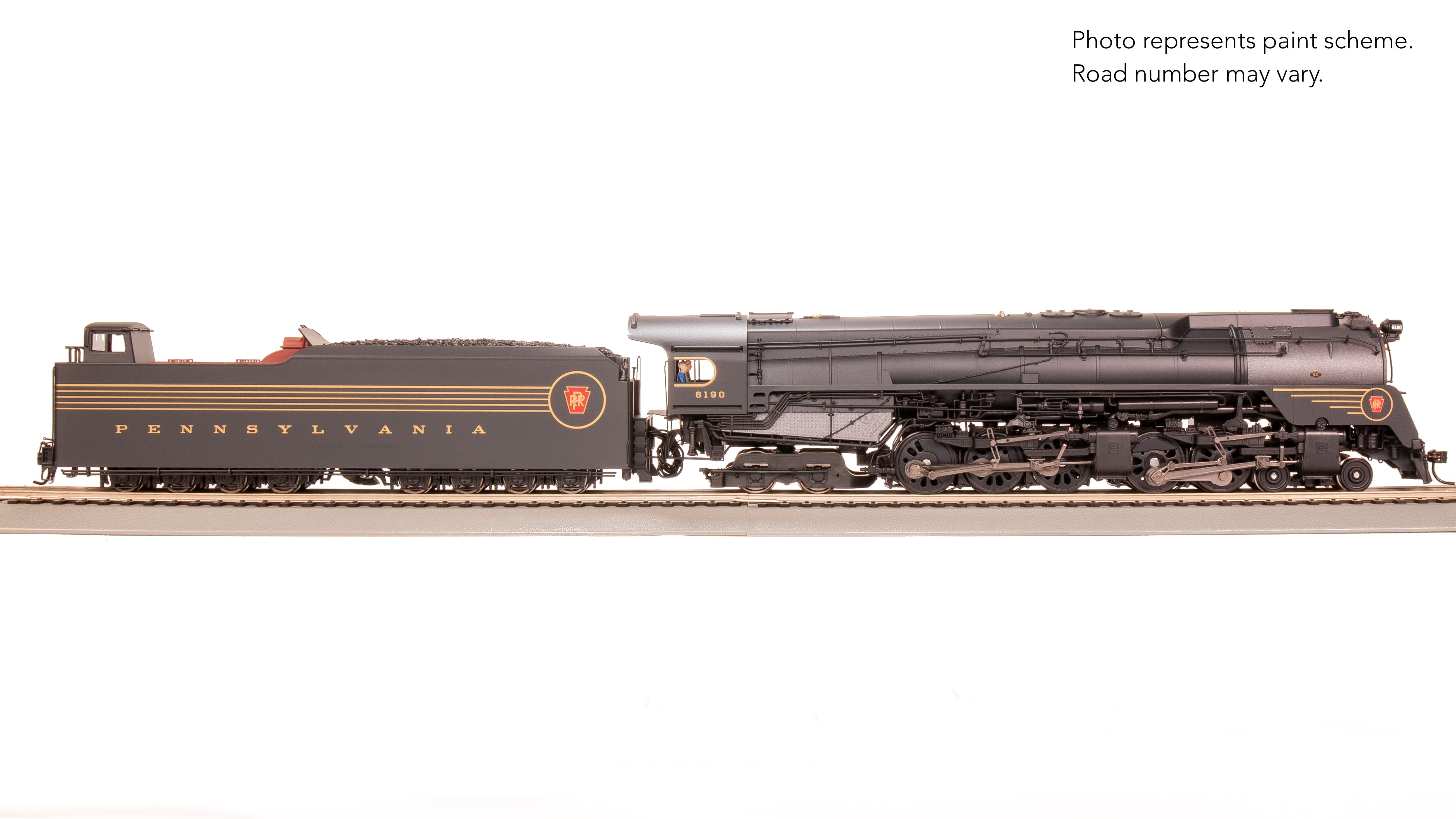 8056 PRR Q2 Duplex, 4-4-6-4, #6190, Prototype Version, DGLE 5-Stripe Fantasy Scheme, No-Sound / DCC-Ready, HO