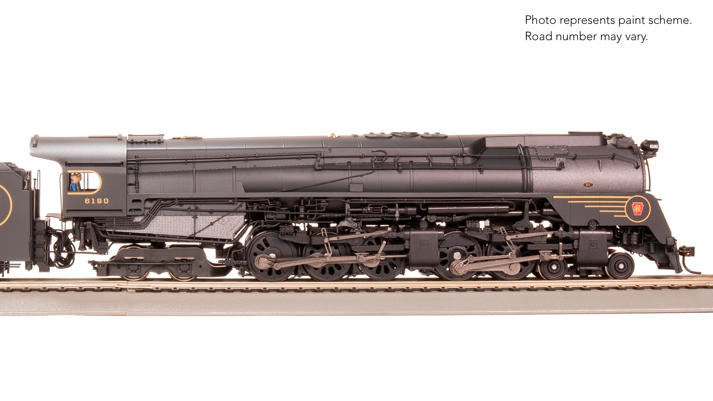 8056 PRR Q2 Duplex, 4-4-6-4, #6190, Prototype Version, DGLE 5-Stripe Fantasy Scheme, No-Sound / DCC-Ready, HO