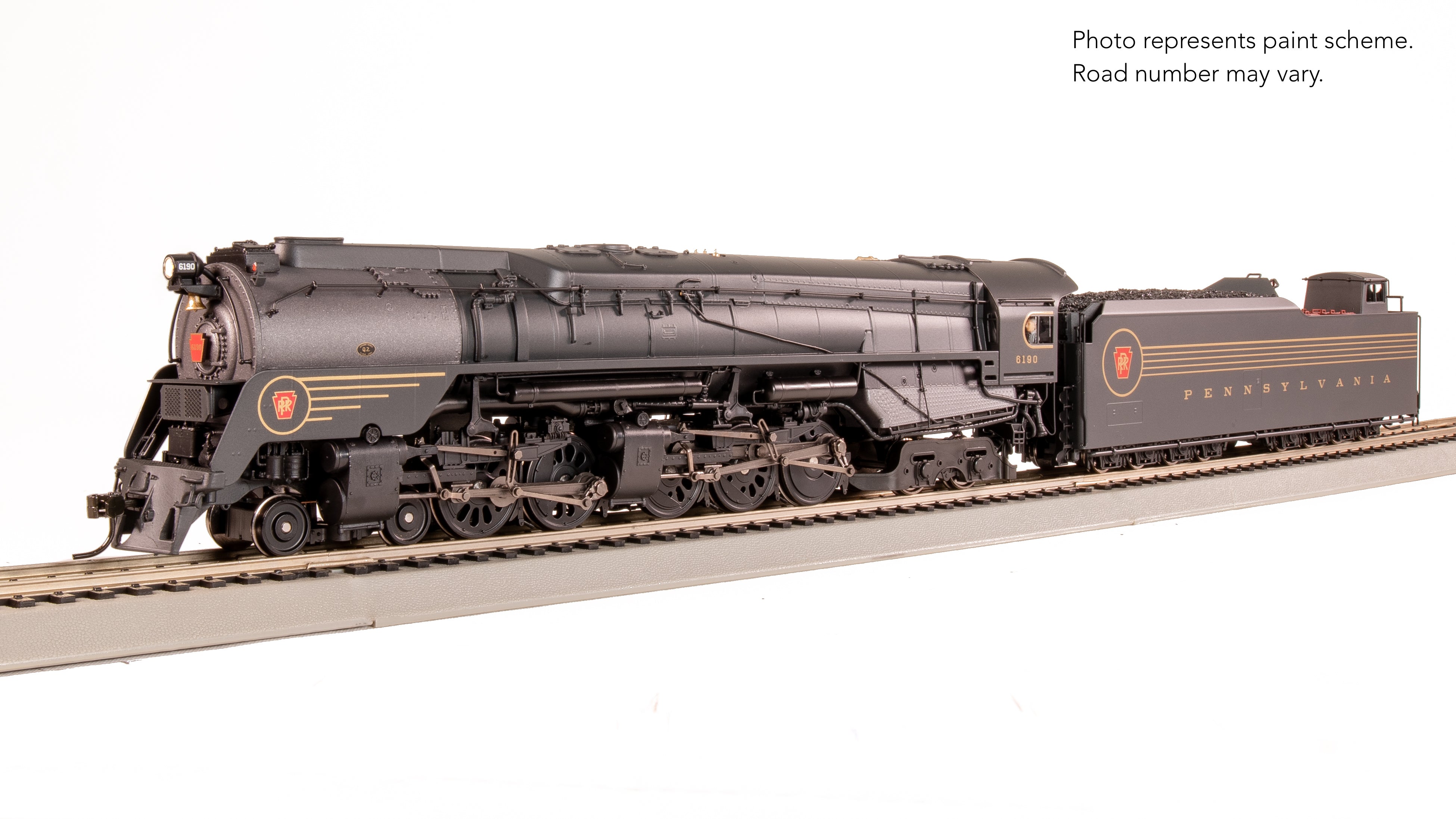 8056 PRR Q2 Duplex, 4-4-6-4, #6190, Prototype Version, DGLE 5-Stripe Fantasy Scheme, No-Sound / DCC-Ready, HO