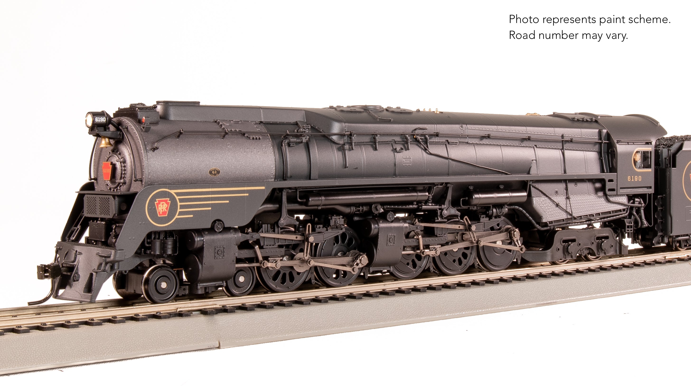 8056 PRR Q2 Duplex, 4-4-6-4, #6190, Prototype Version, DGLE 5-Stripe Fantasy Scheme, No-Sound / DCC-Ready, HO