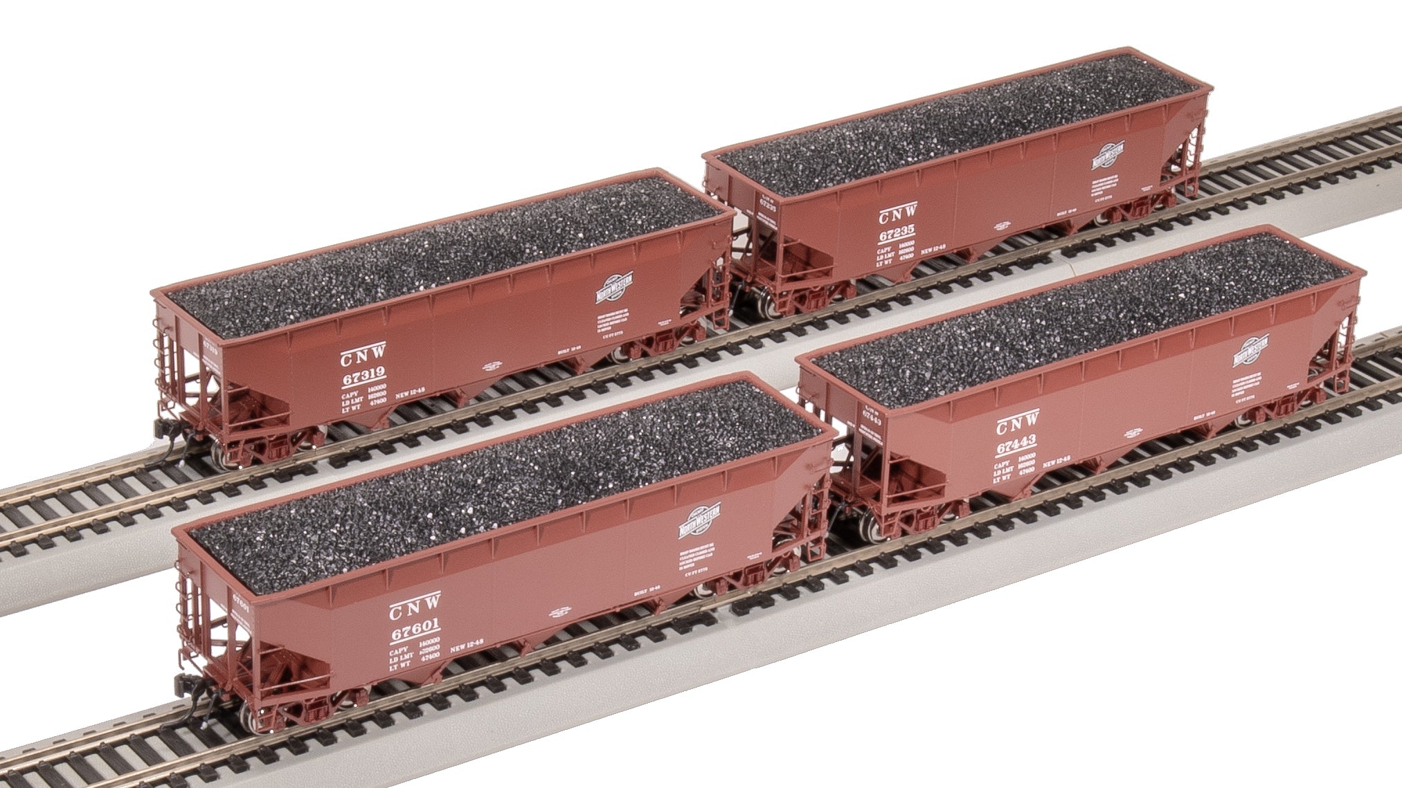 8106 AAR 70-ton Triple Hopper, CNW, 4-PACK, HO