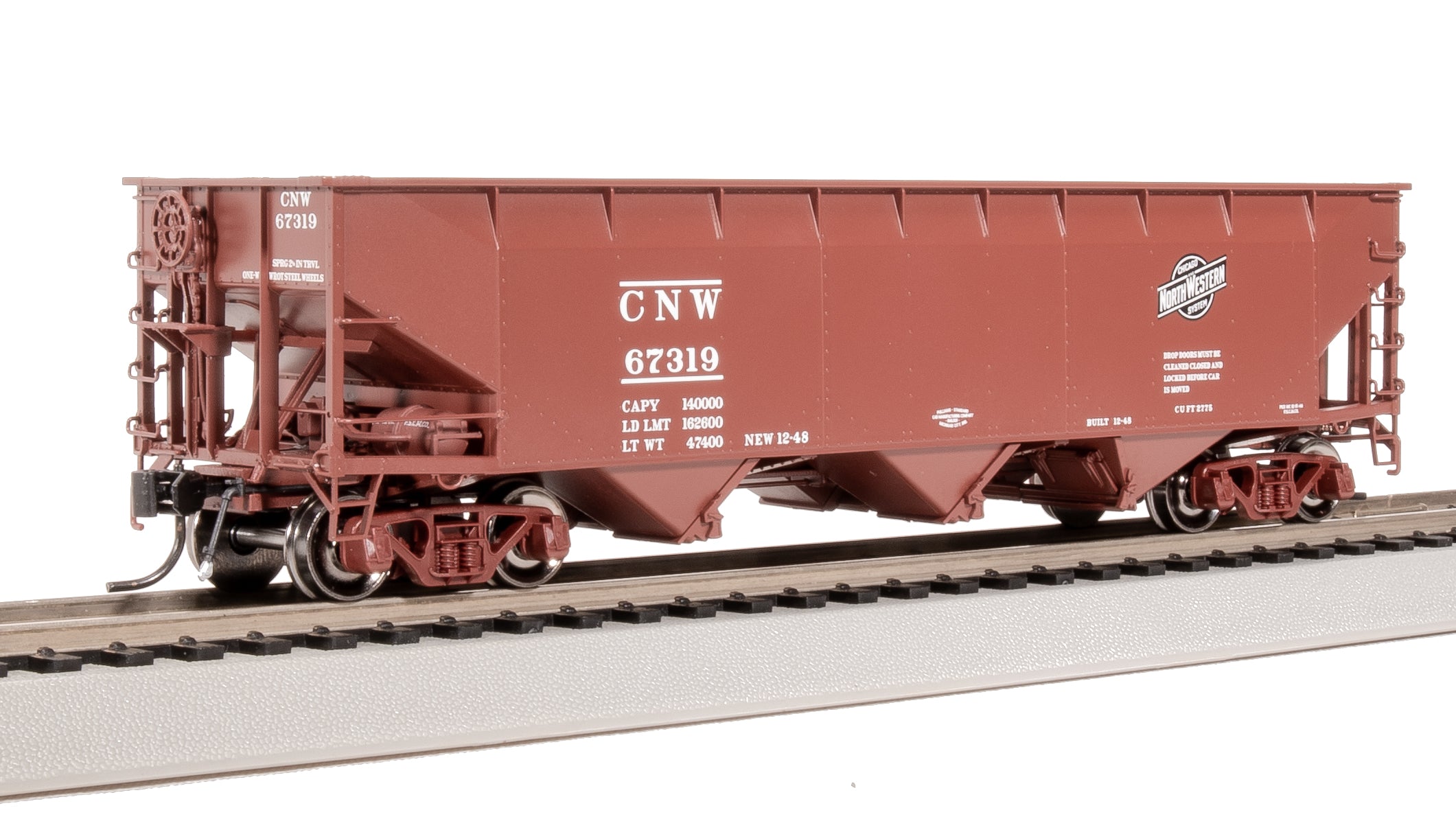 8107 AAR 70-ton Triple Hopper, CNW, #67725, HO