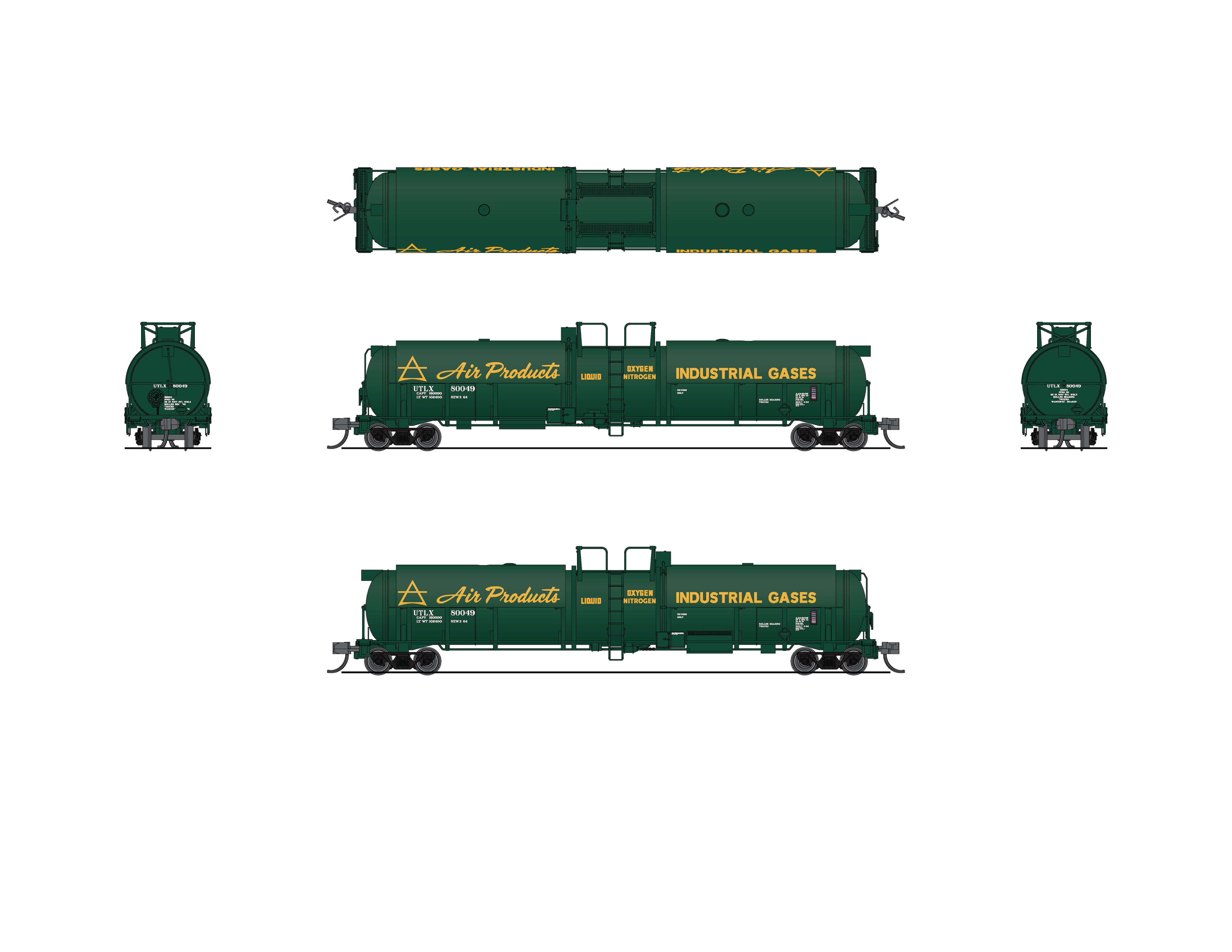 8141 Cryogenic Tank Car, Air Products, 2-Pack, N
