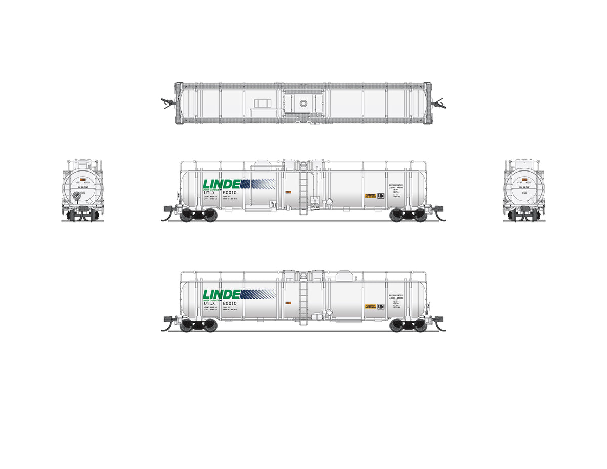 8145 Cryogenic Tank Car, Linde Type A, 2-Pack, N