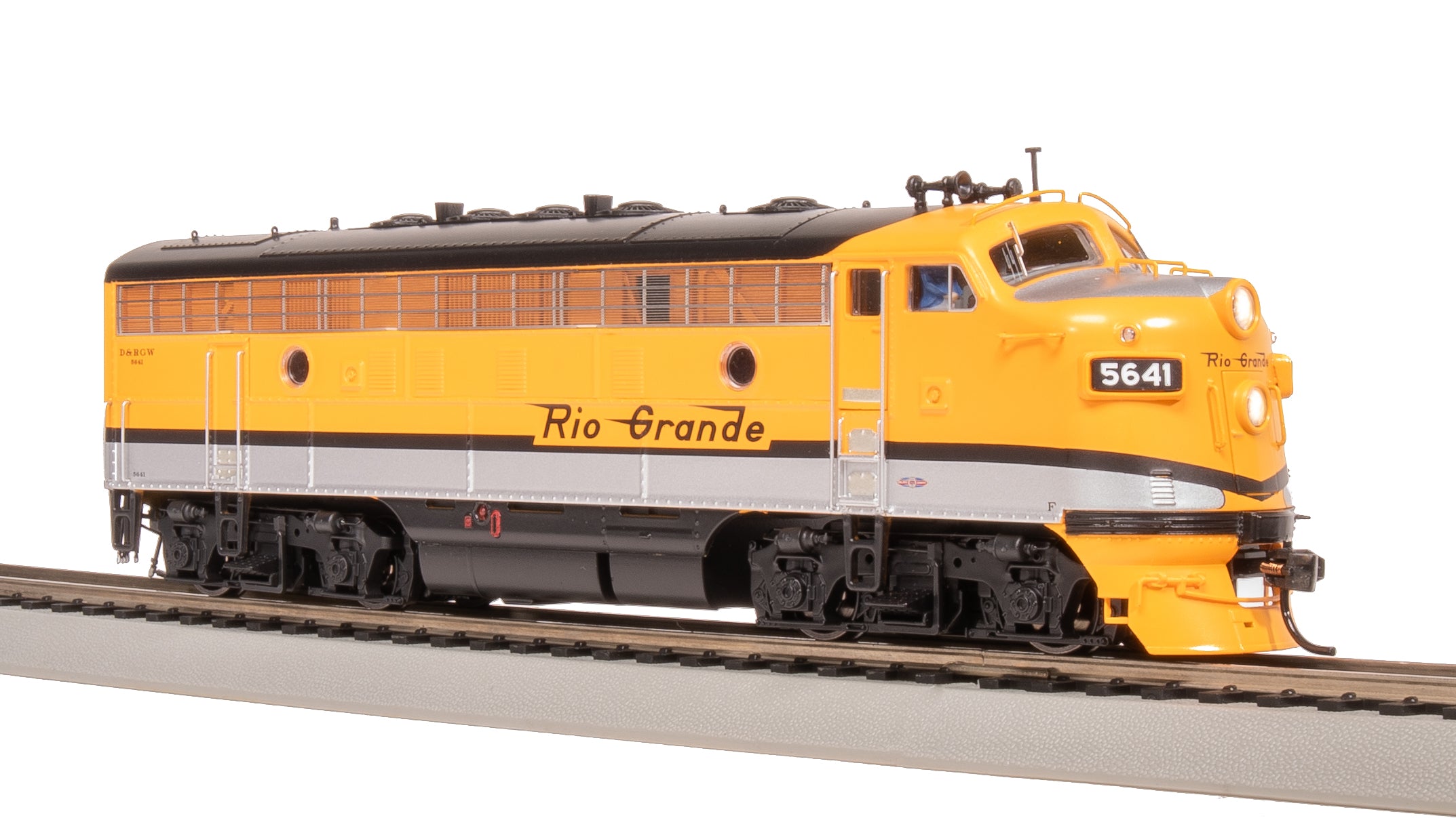 8192 EMD F7 A/B, DRGW 5641/5642, Single Stripe Scheme, A-unit Paragon4 Sound/DC/DCC, Unpowered B, HO