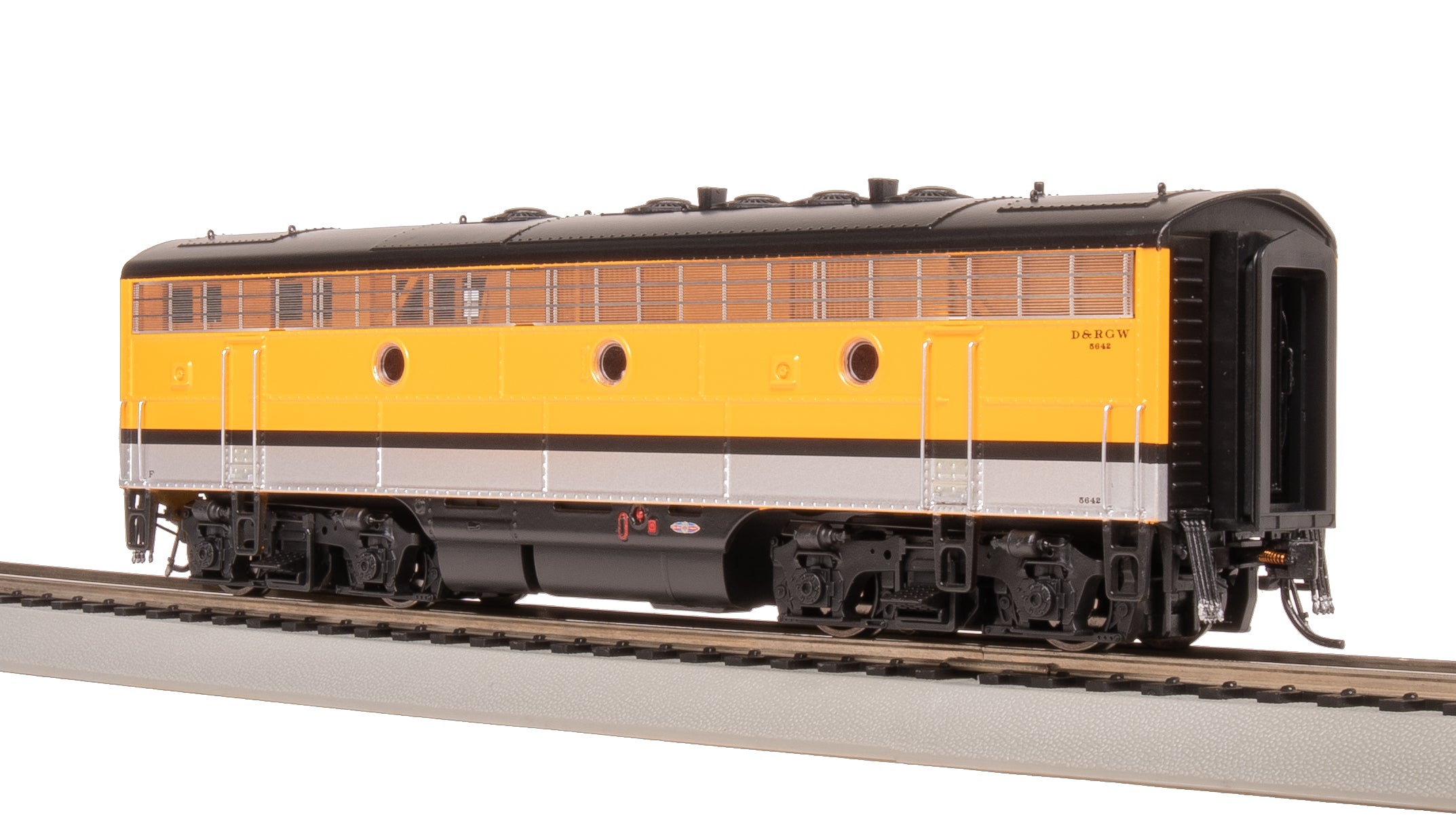 8192 EMD F7 A/B, DRGW 5641/5642, Single Stripe Scheme, A-unit Paragon4 Sound/DC/DCC, Unpowered B, HO