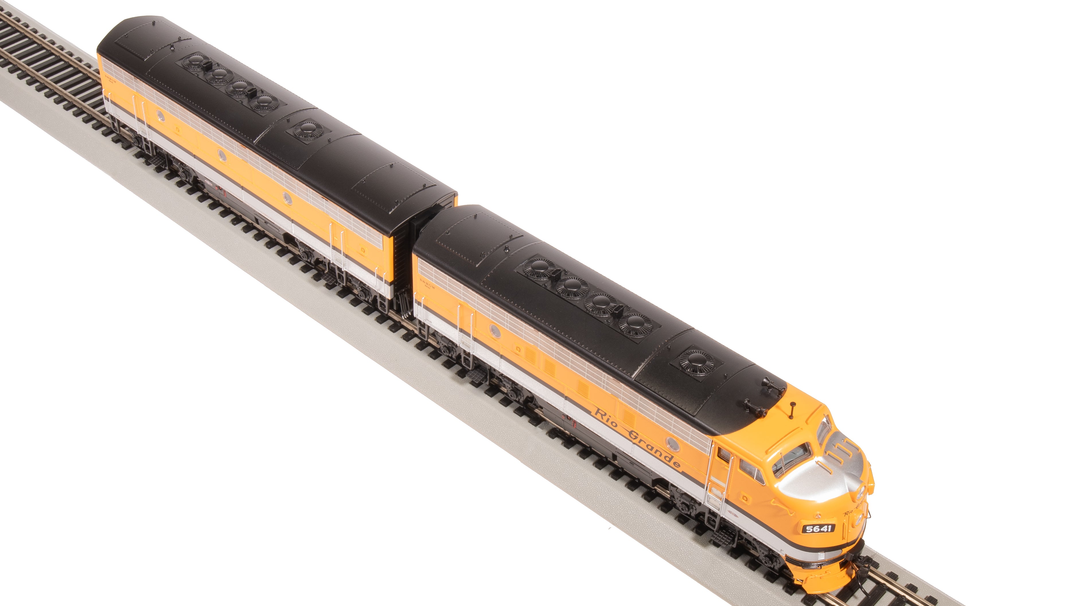 8192 EMD F7 A/B, DRGW 5641/5642, Single Stripe Scheme, A-unit Paragon4 Sound/DC/DCC, Unpowered B, HO