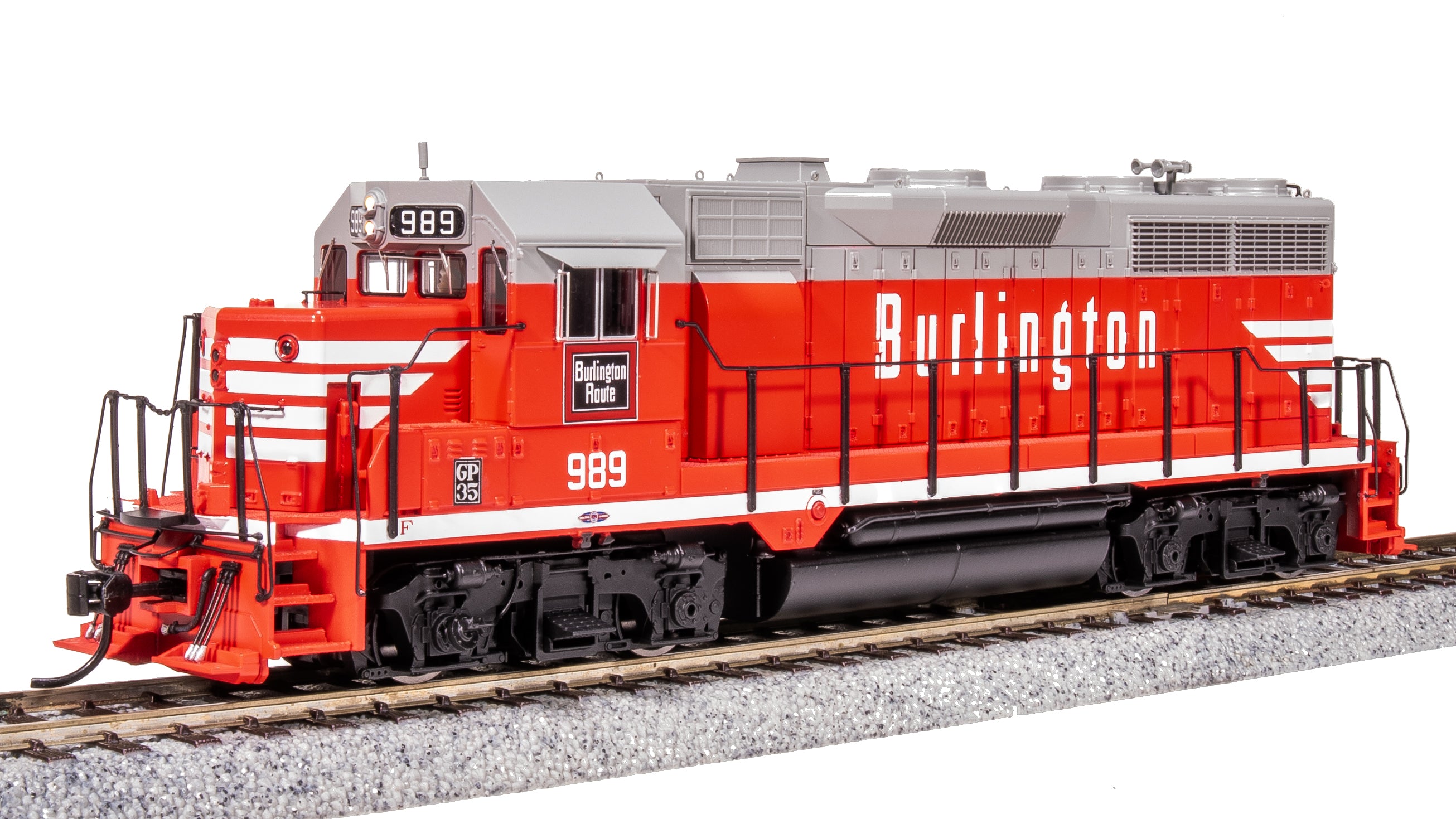 8222 EMD GP35, CBQ 989, Chinese Red, No-Sound / DCC-Ready, HO Default Title