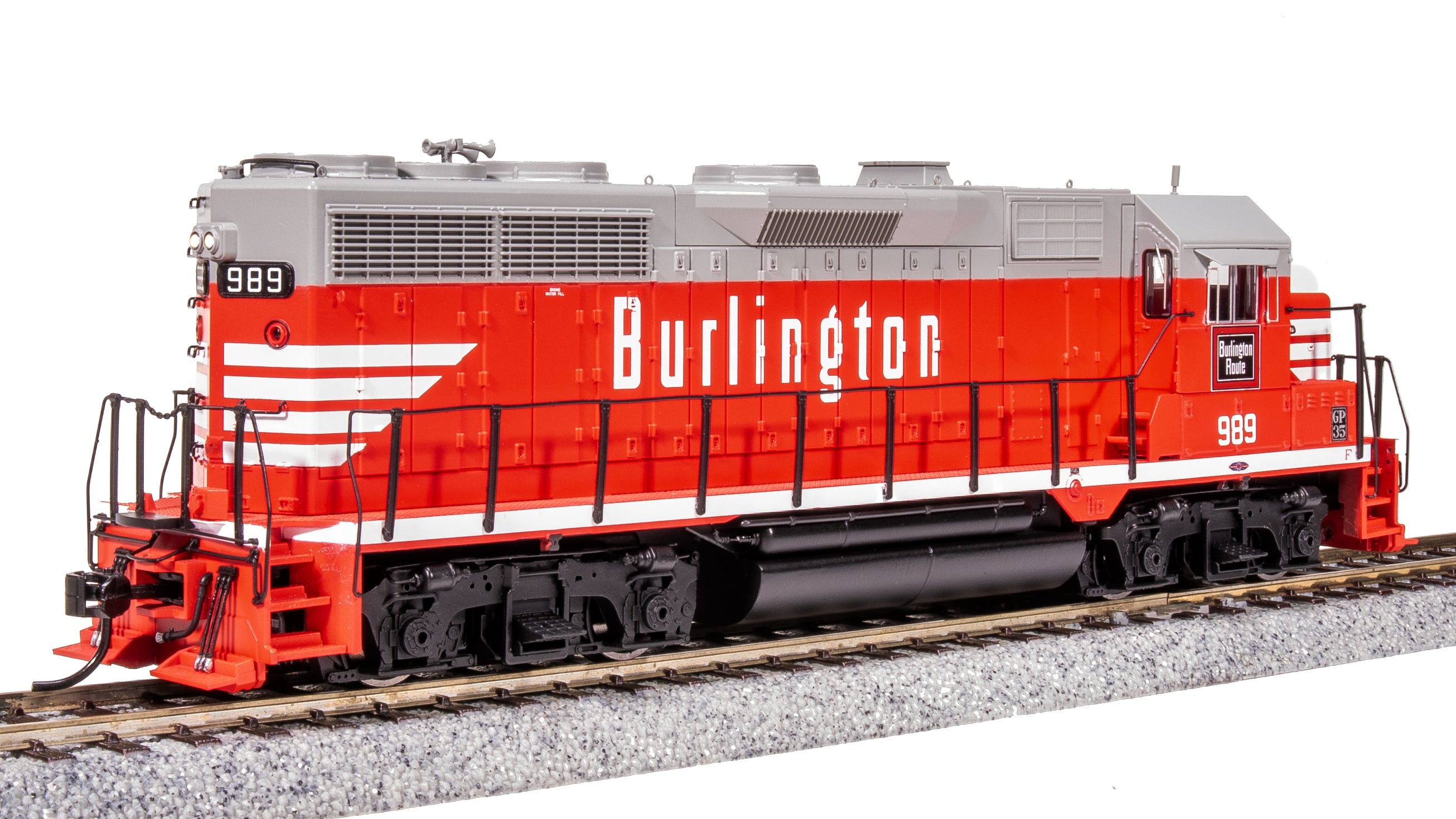 8222 EMD GP35, CBQ 989, Chinese Red, No-Sound / DCC-Ready, HO Default Title