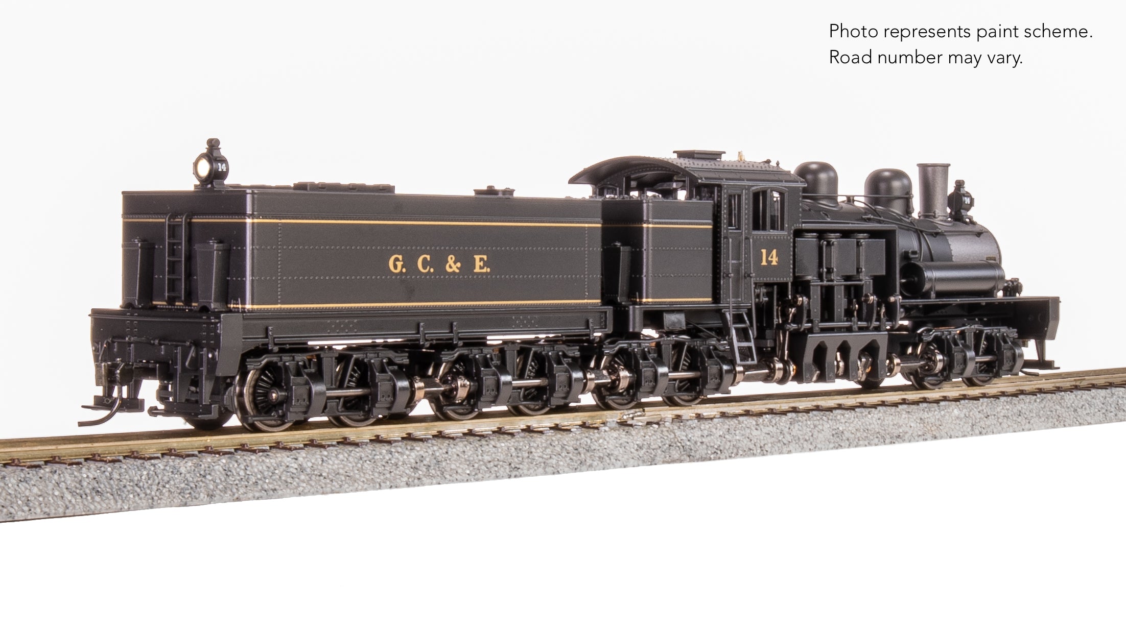 8261 Class D 4-truck Shay, Greenbrier, Cheat & Elk #14, No-Sound / DCC-Ready, HO