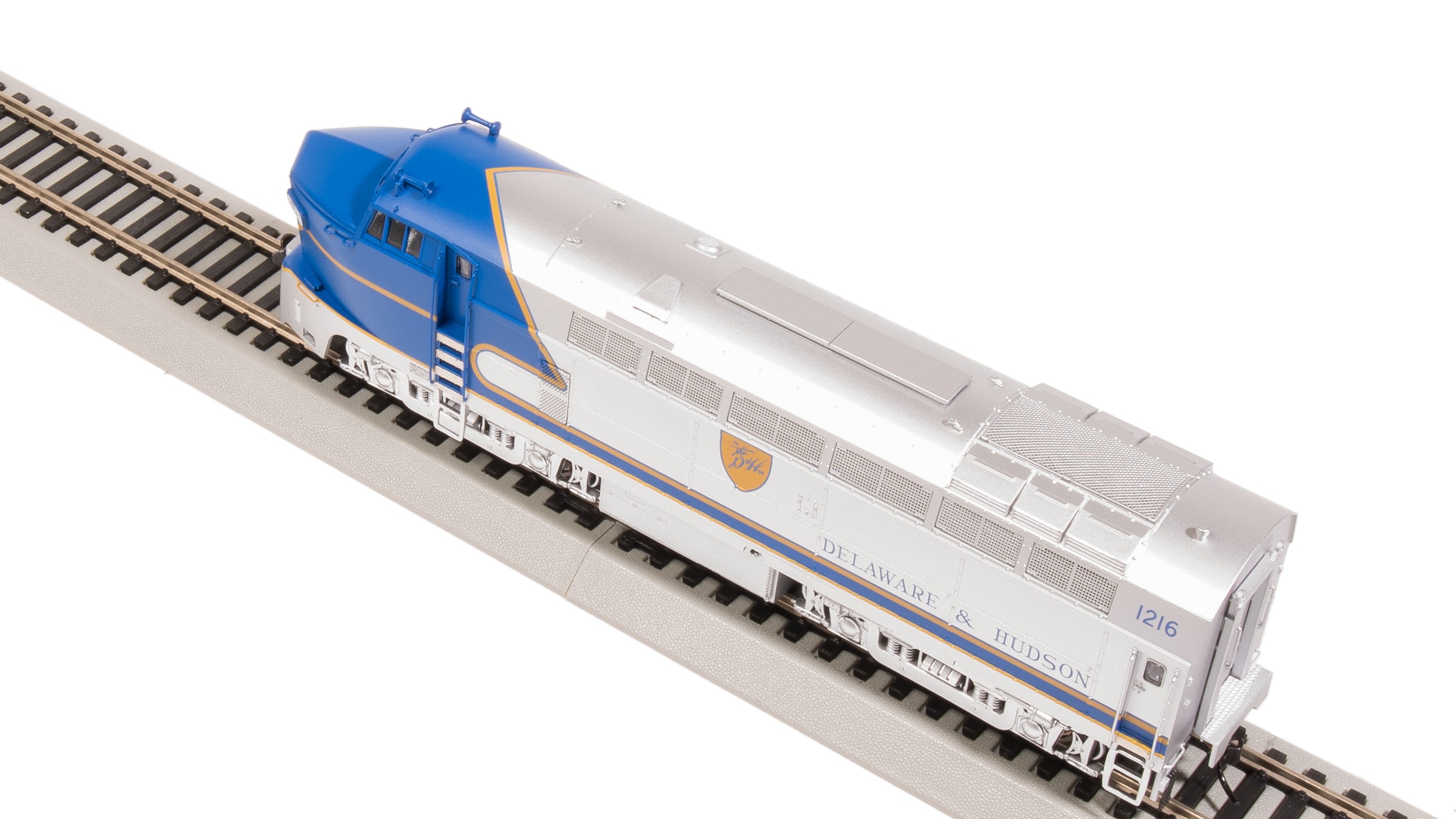 8293 RF-16 Sharknose A, D&H 1216, Blue Warbonnet, No-Sound / DCC-Ready