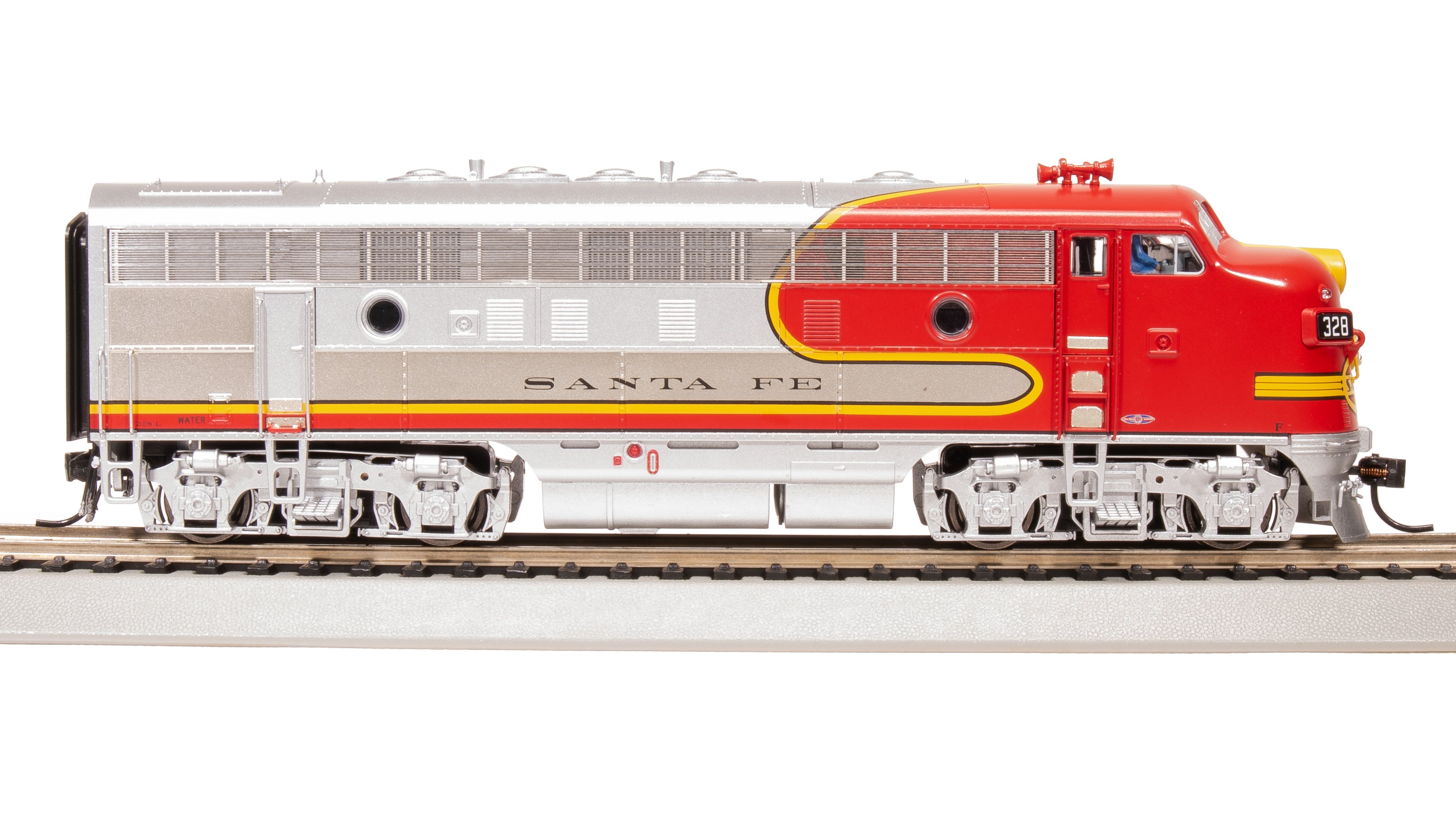 8300 EMD F7A, ATSF 334L, Warbonnet, 1950's Details, No-Sound / DCC-Ready, HO