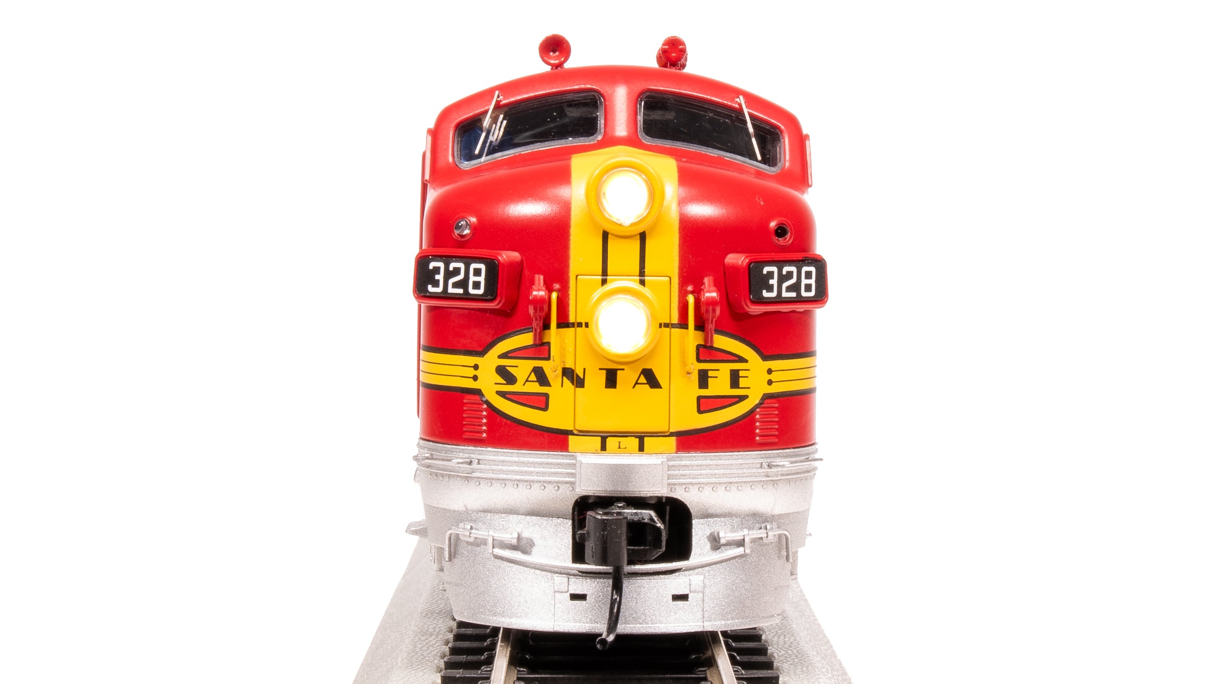 8300 EMD F7A, ATSF 334L, Warbonnet, 1950's Details, No-Sound / DCC-Ready, HO