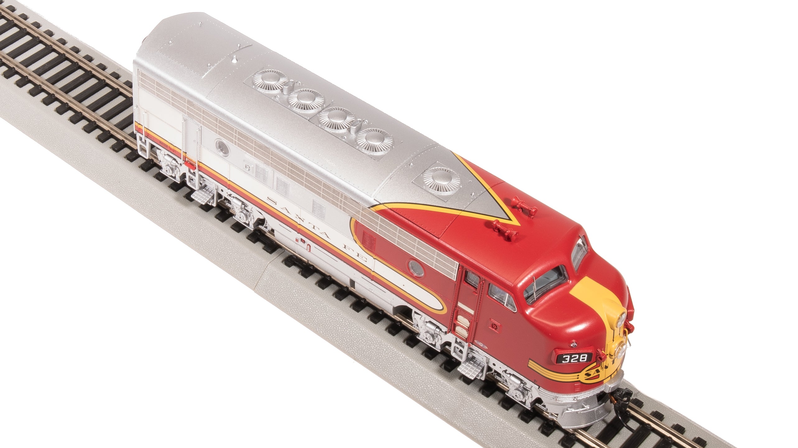 8300 EMD F7A, ATSF 334L, Warbonnet, 1950's Details, No-Sound / DCC-Ready, HO