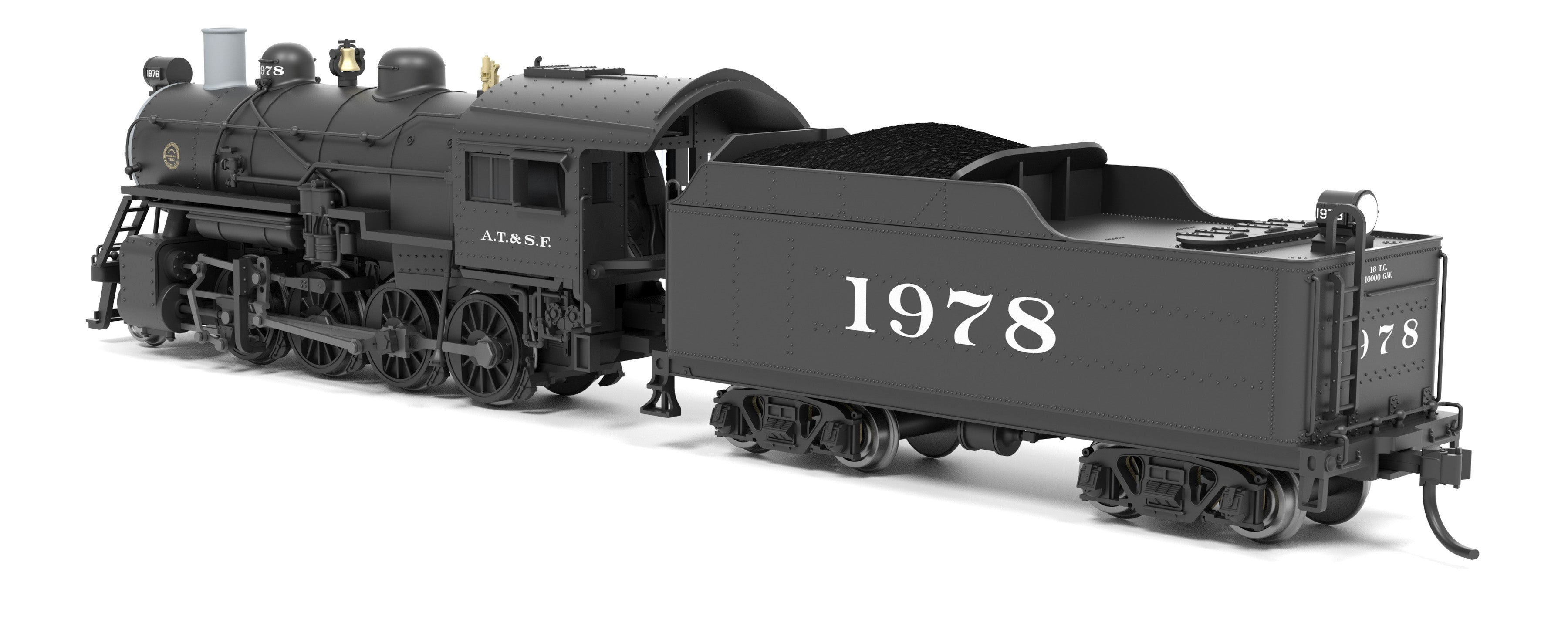 8398 2-8-0 Consolidation, ATSF 1978, No-Sound / DCC-Ready, N
