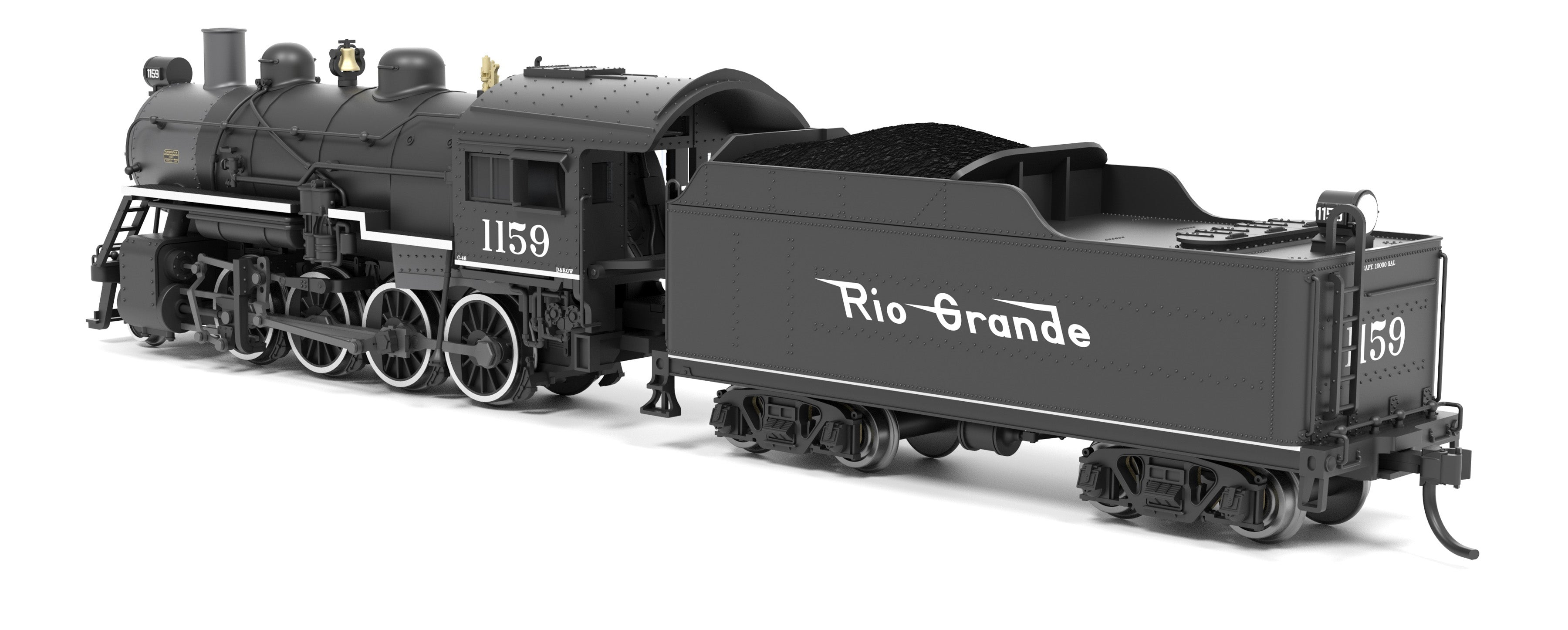 8400 2-8-0 Consolidation, DRGW 1159, No-Sound / DCC-Ready, N