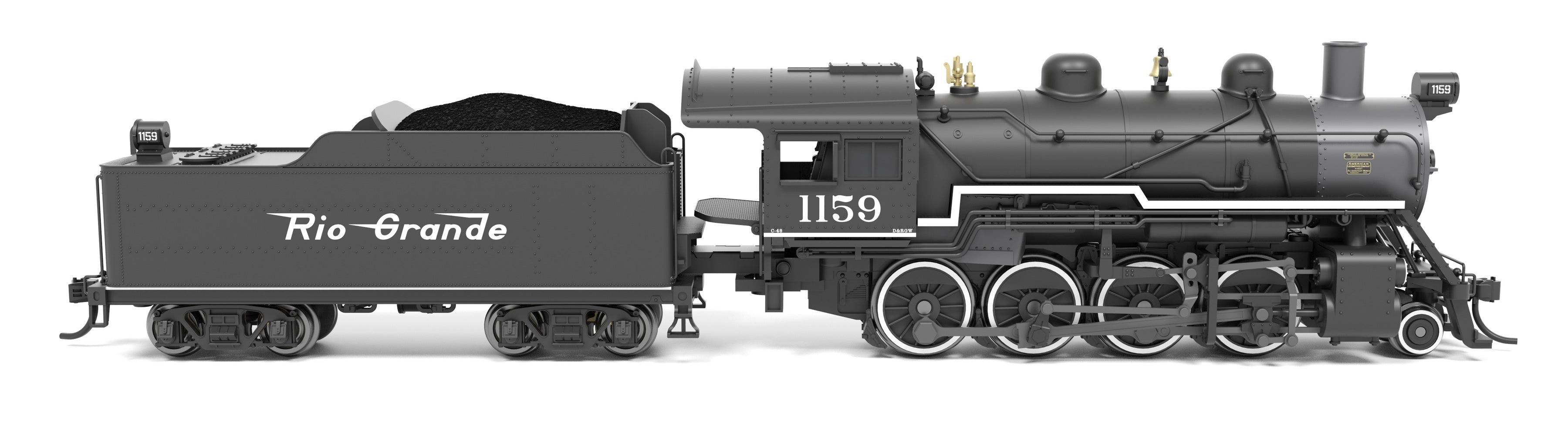 8400 2-8-0 Consolidation, DRGW 1159, No-Sound / DCC-Ready, N