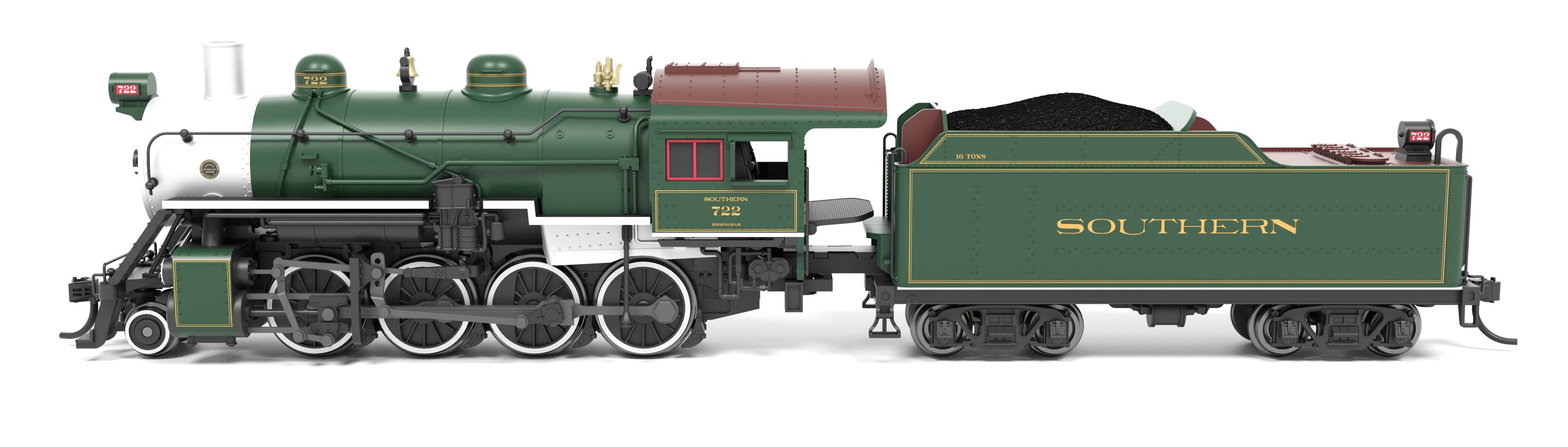 8386 2-8-0 Consolidation, SOU 722, Paragon4 Sound/DC/DCC, w/ Smoke, N