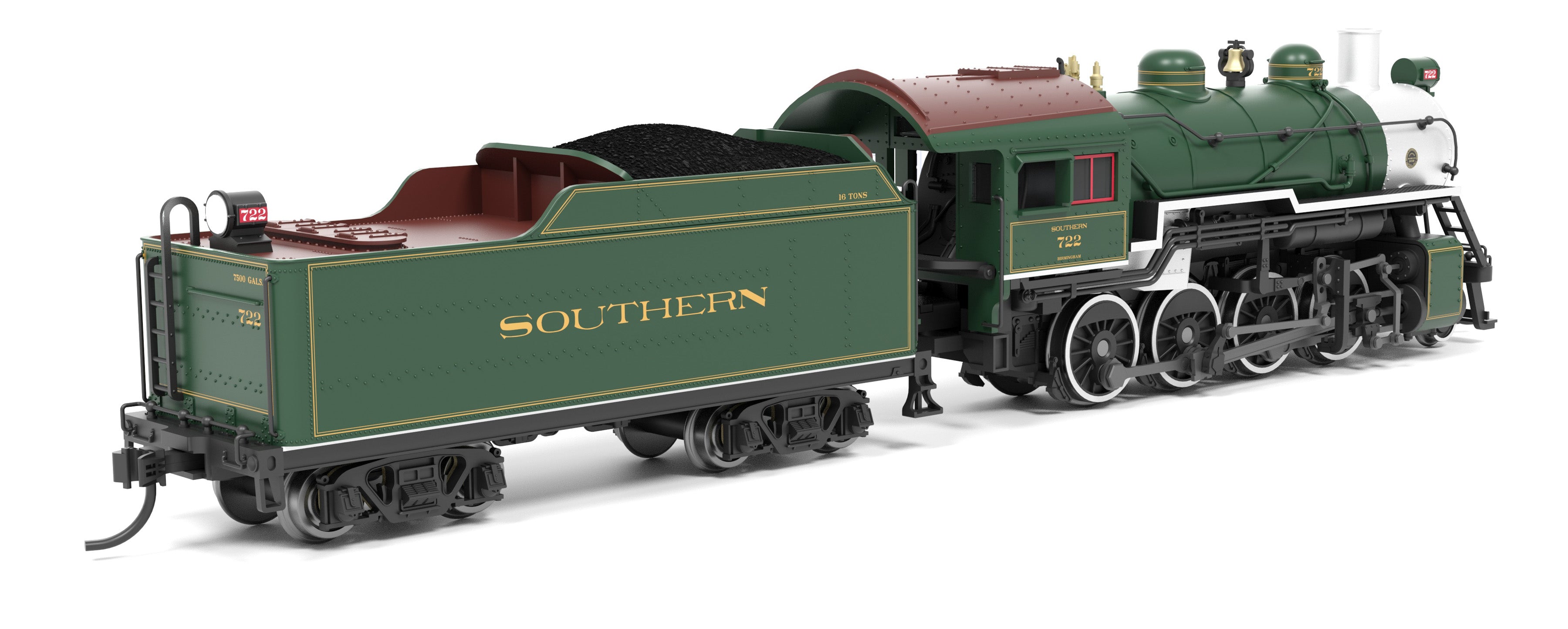 8386 2-8-0 Consolidation, SOU 722, Paragon4 Sound/DC/DCC, w/ Smoke, N