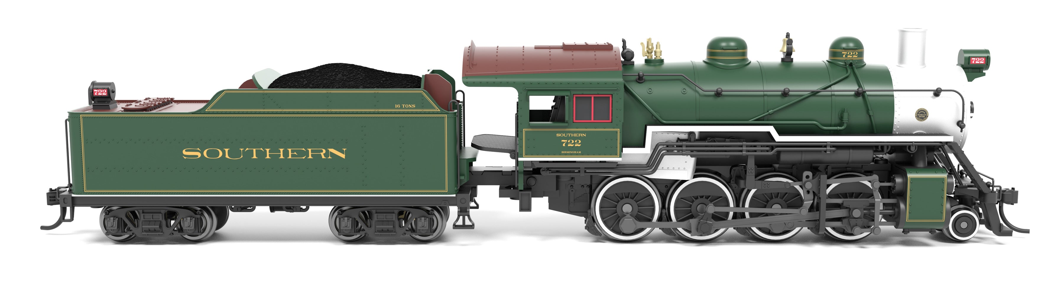 8386 2-8-0 Consolidation, SOU 722, Paragon4 Sound/DC/DCC, w/ Smoke, N