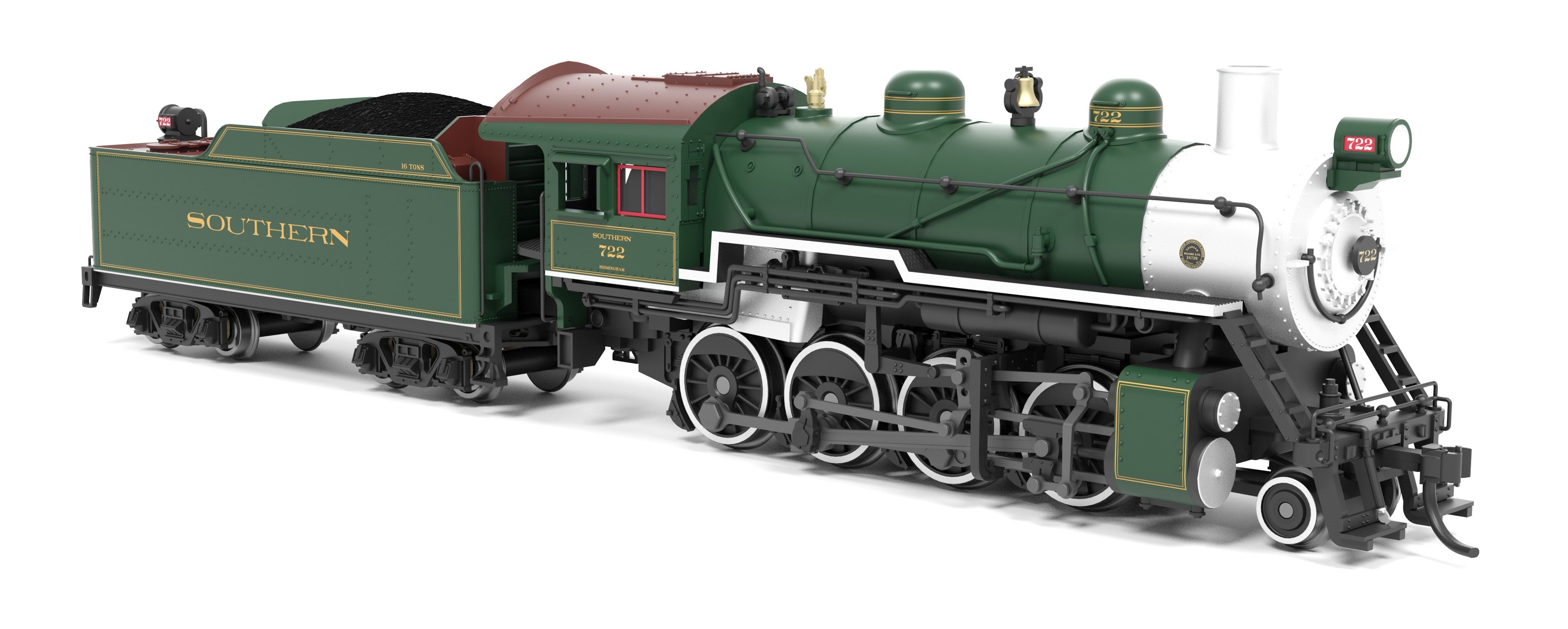 8386 2-8-0 Consolidation, SOU 722, Paragon4 Sound/DC/DCC, w/ Smoke, N