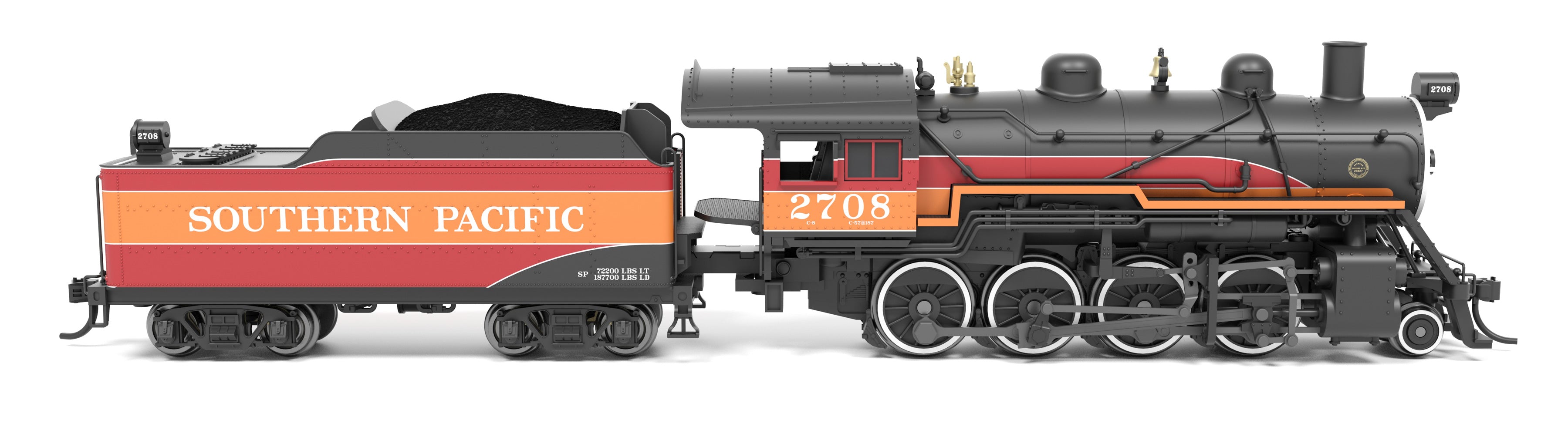 8388 2-8-0 Consolidation, SP 2720, Paragon4 Sound/DC/DCC, w/ Smoke, N