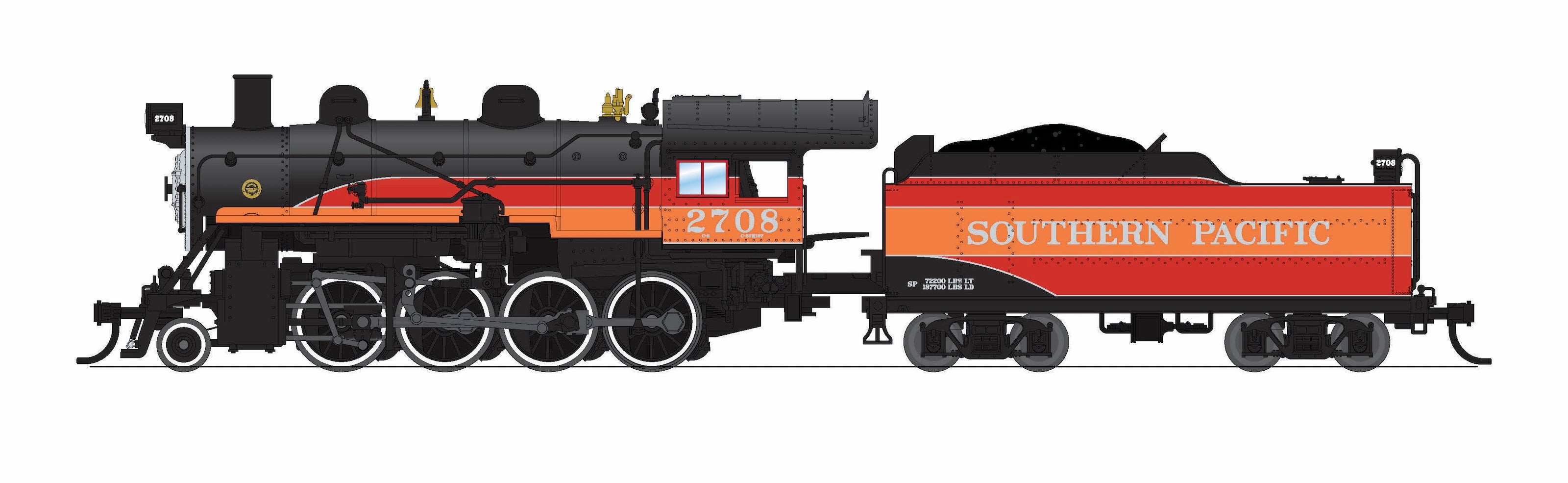 8388 2-8-0 Consolidation, SP 2720, Paragon4 Sound/DC/DCC, w/ Smoke, N