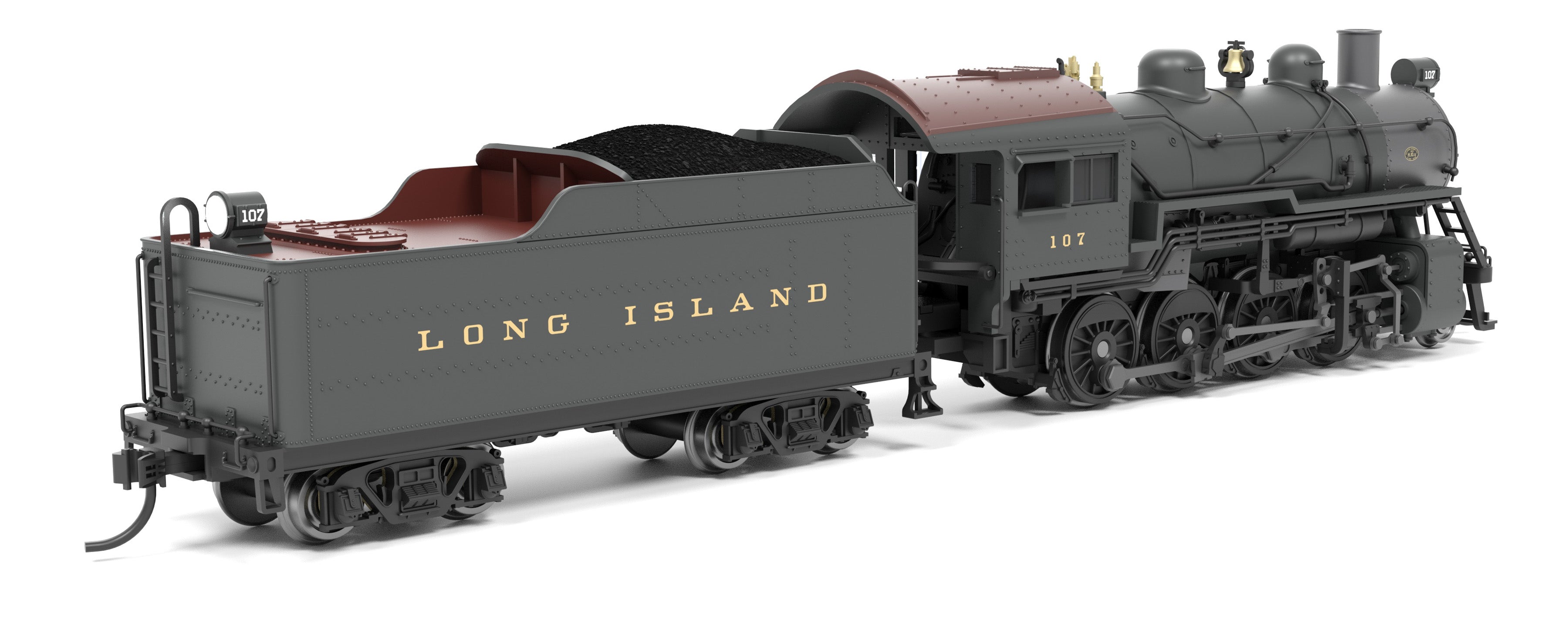 8407 2-8-0 Consolidation, LIRR 107, No-Sound / DCC-Ready, N (Trainworld Exclusive)