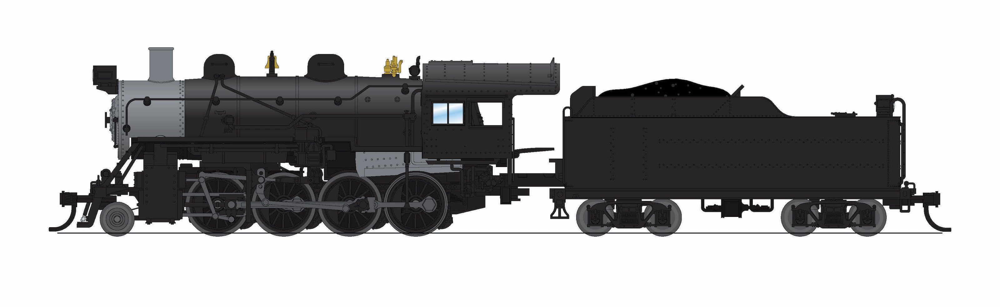 8406 2-8-0 Consolidation, Unlettered, No-Sound / DCC-Ready, N