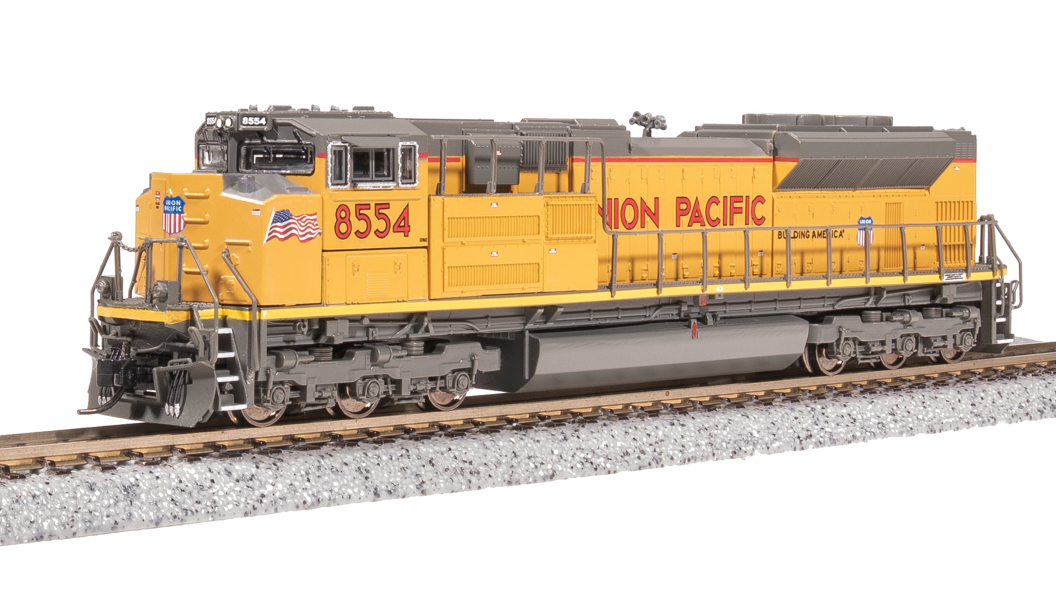 8429 EMD SD70ACe, UP 8554, Small Flags Scheme, Paragon4 Sound/DC/DCC, N